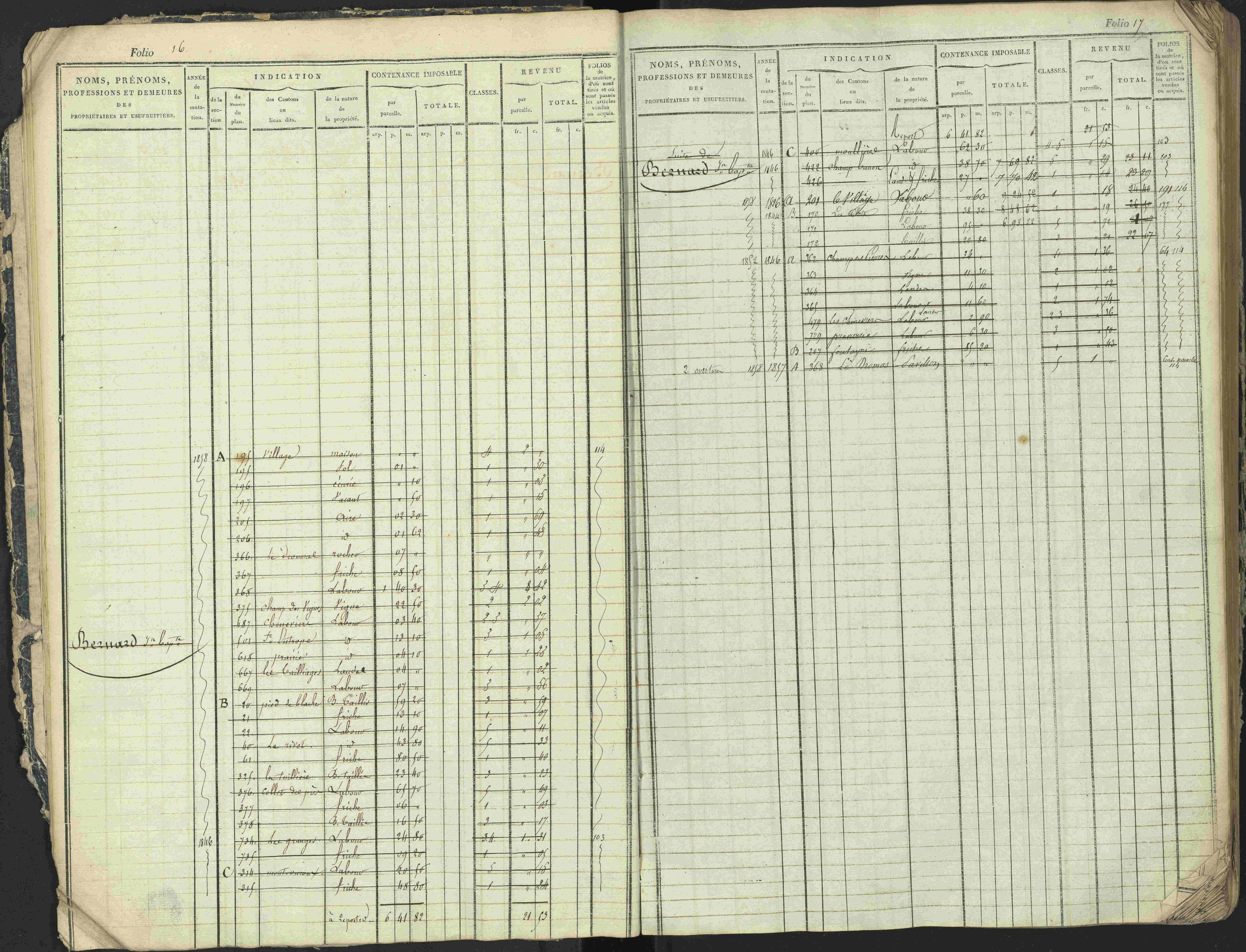Antonaves - 3 P 137/1 - 3 P 137/1 - Matrice des propriétés foncières.
