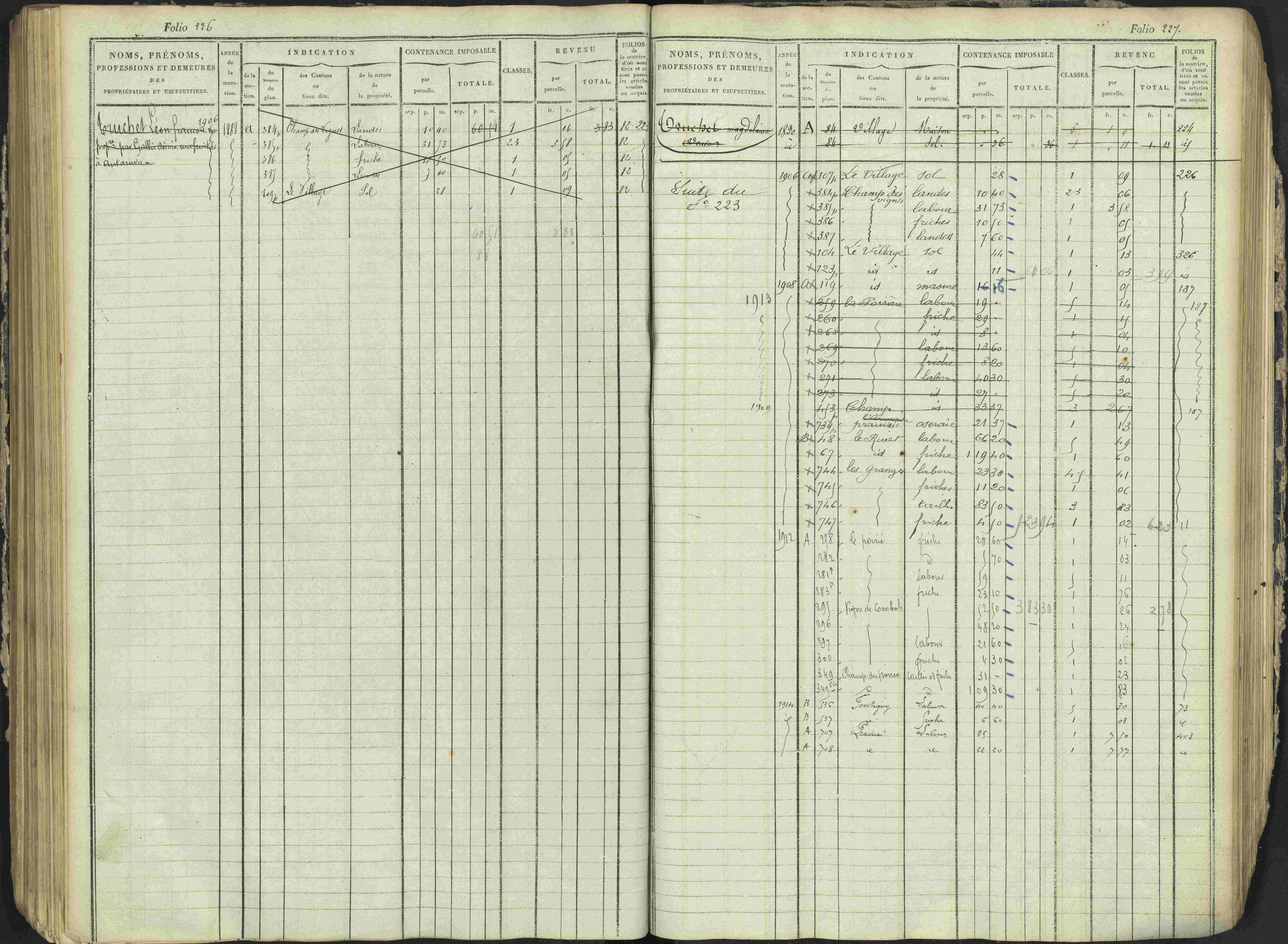 Antonaves - 3 P 137/1 - 3 P 137/1 - Matrice des propriétés foncières.