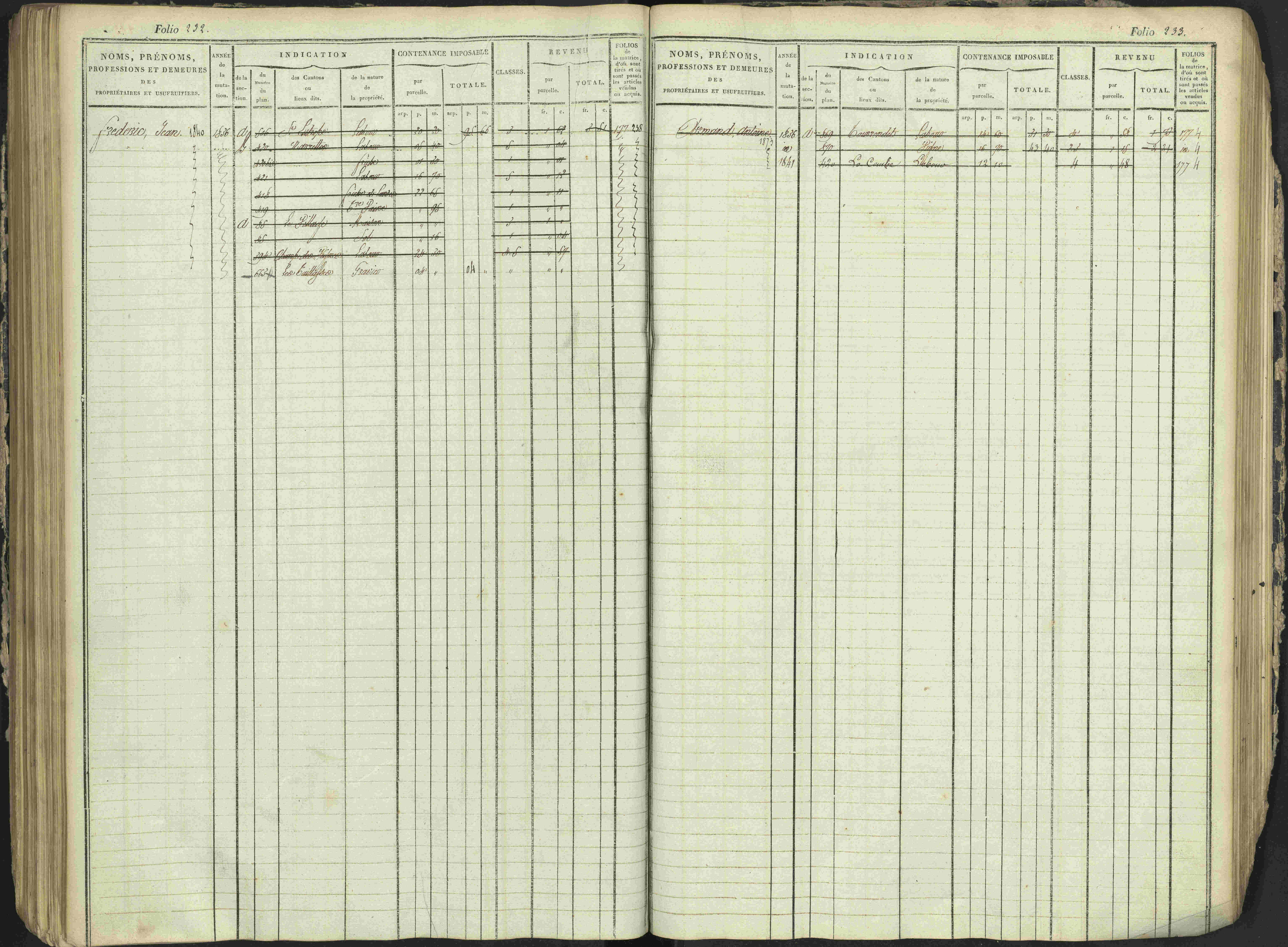 Antonaves - 3 P 137/1 - 3 P 137/1 - Matrice des propriétés foncières.