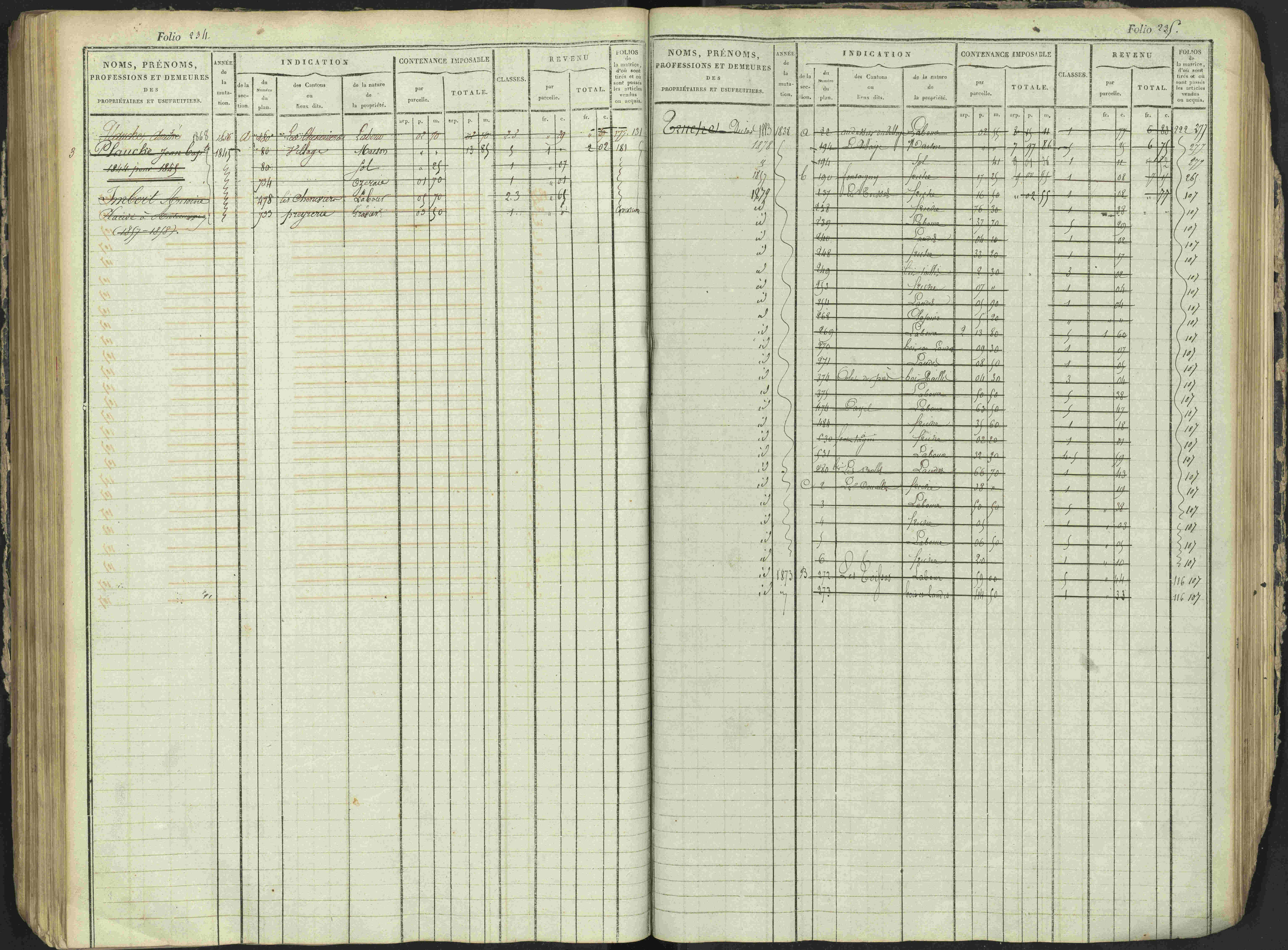 Antonaves - 3 P 137/1 - 3 P 137/1 - Matrice des propriétés foncières.