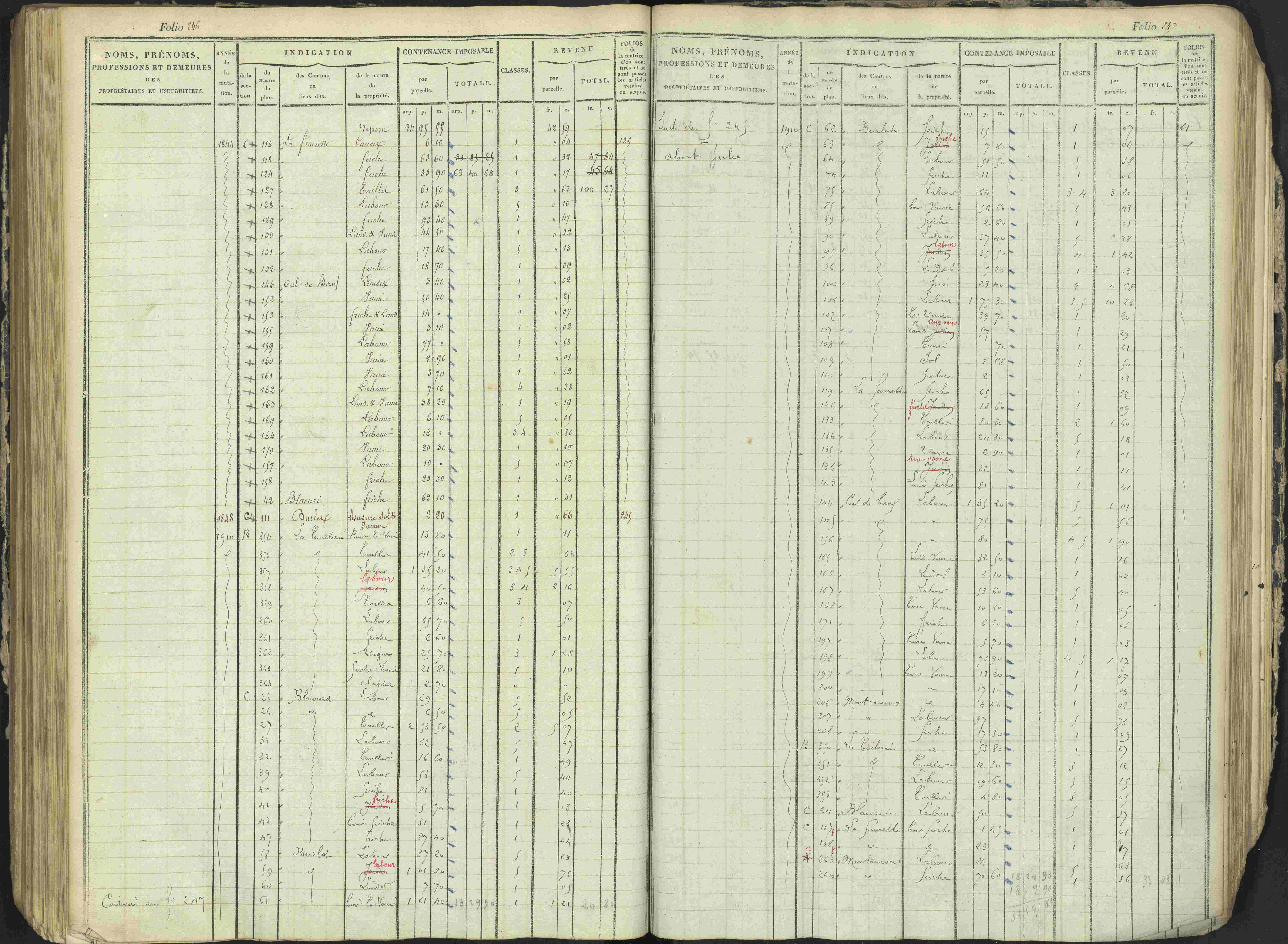 Antonaves - 3 P 137/1 - 3 P 137/1 - Matrice des propriétés foncières.