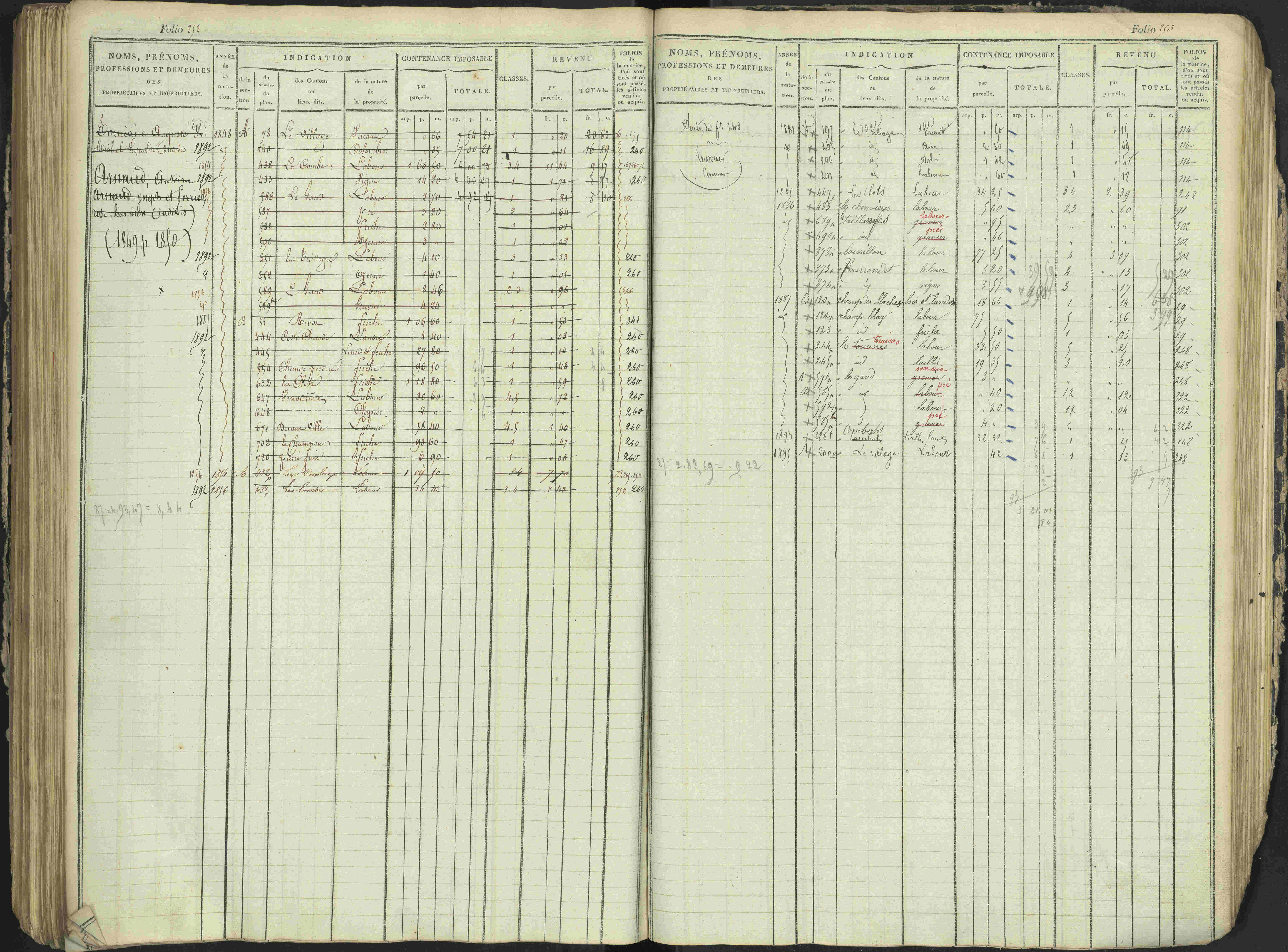 Antonaves - 3 P 137/1 - 3 P 137/1 - Matrice des propriétés foncières.