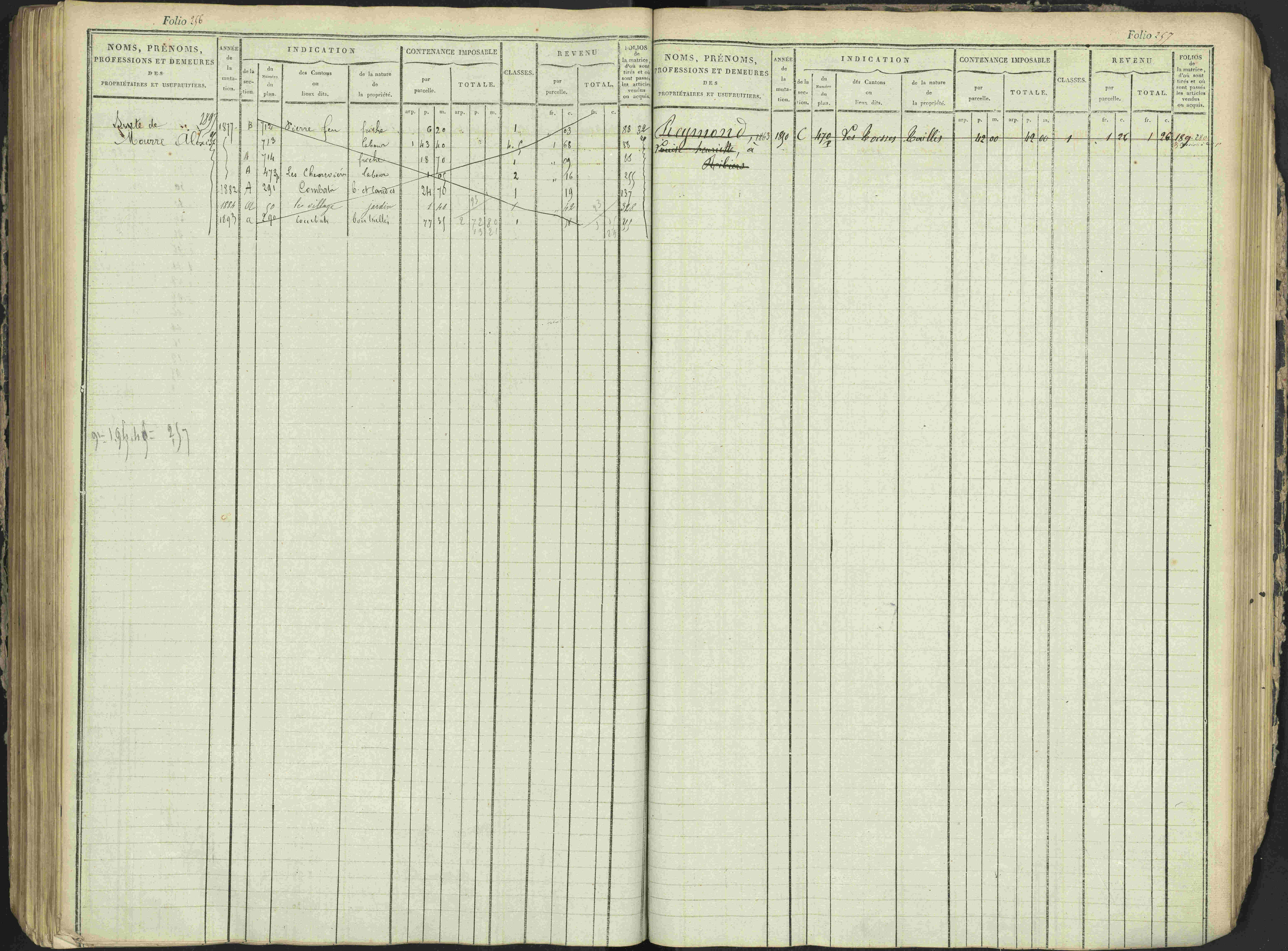 Antonaves - 3 P 137/1 - 3 P 137/1 - Matrice des propriétés foncières.