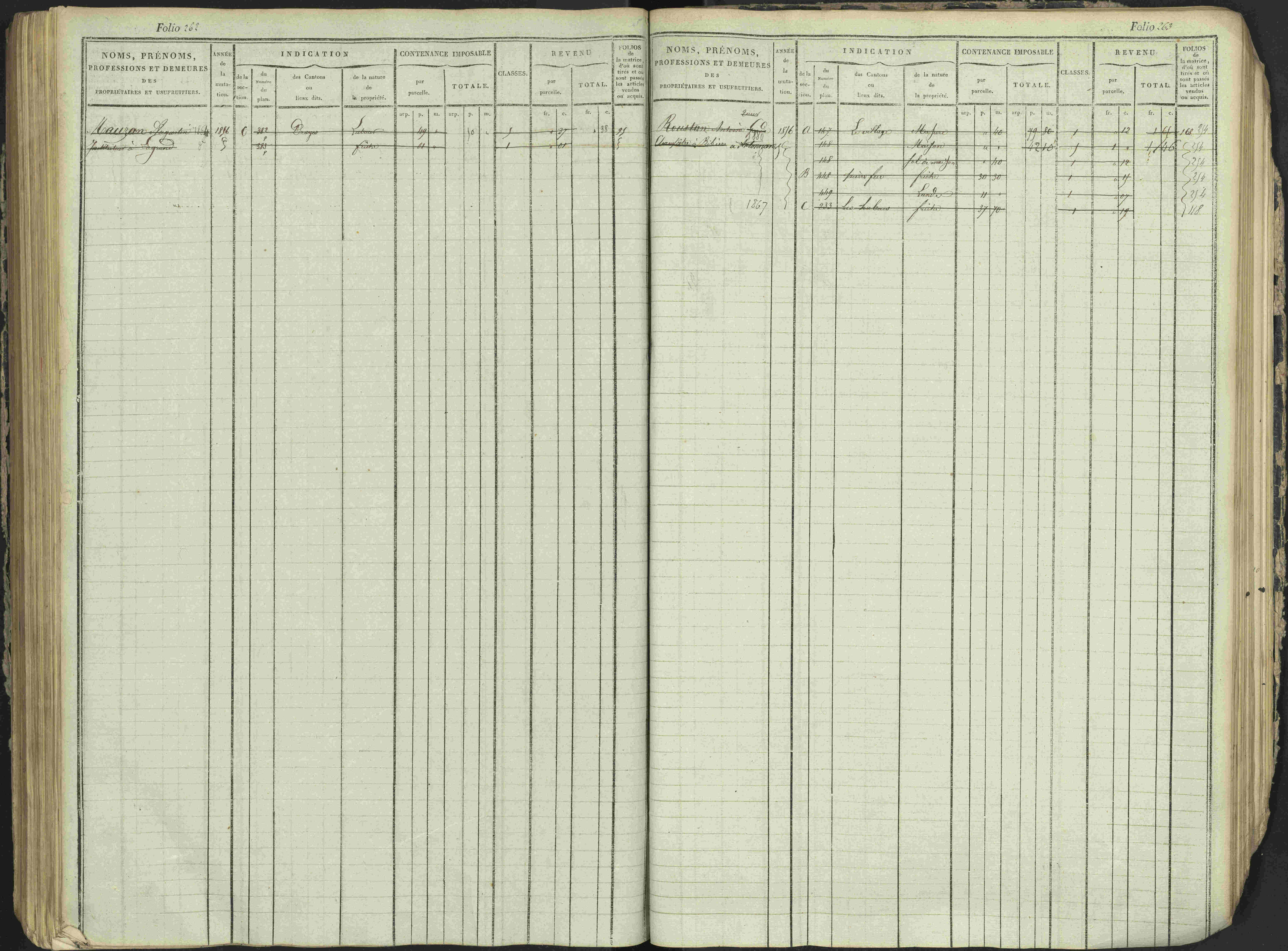 Antonaves - 3 P 137/1 - 3 P 137/1 - Matrice des propriétés foncières.