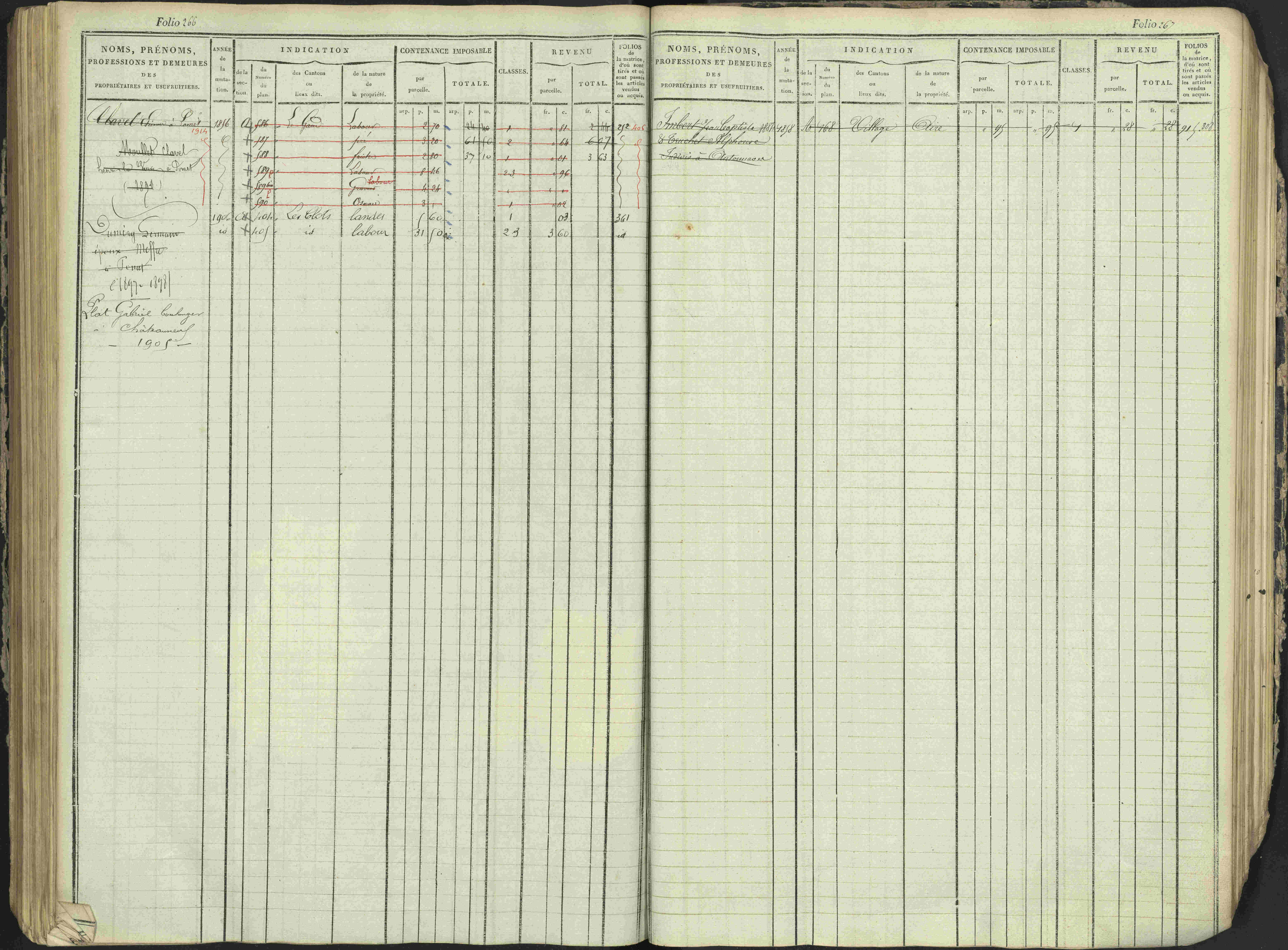 Antonaves - 3 P 137/1 - 3 P 137/1 - Matrice des propriétés foncières.
