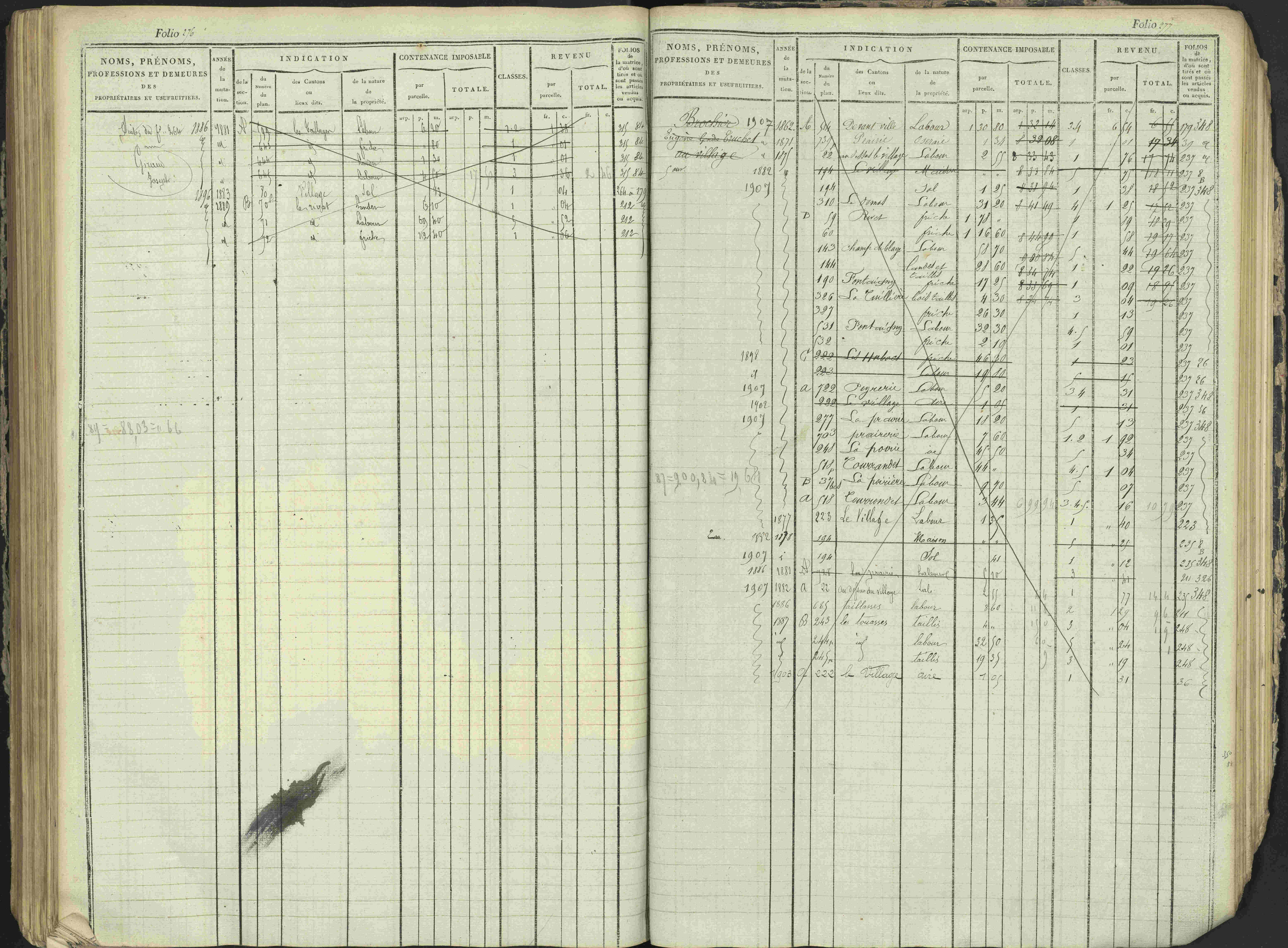 Antonaves - 3 P 137/1 - 3 P 137/1 - Matrice des propriétés foncières.