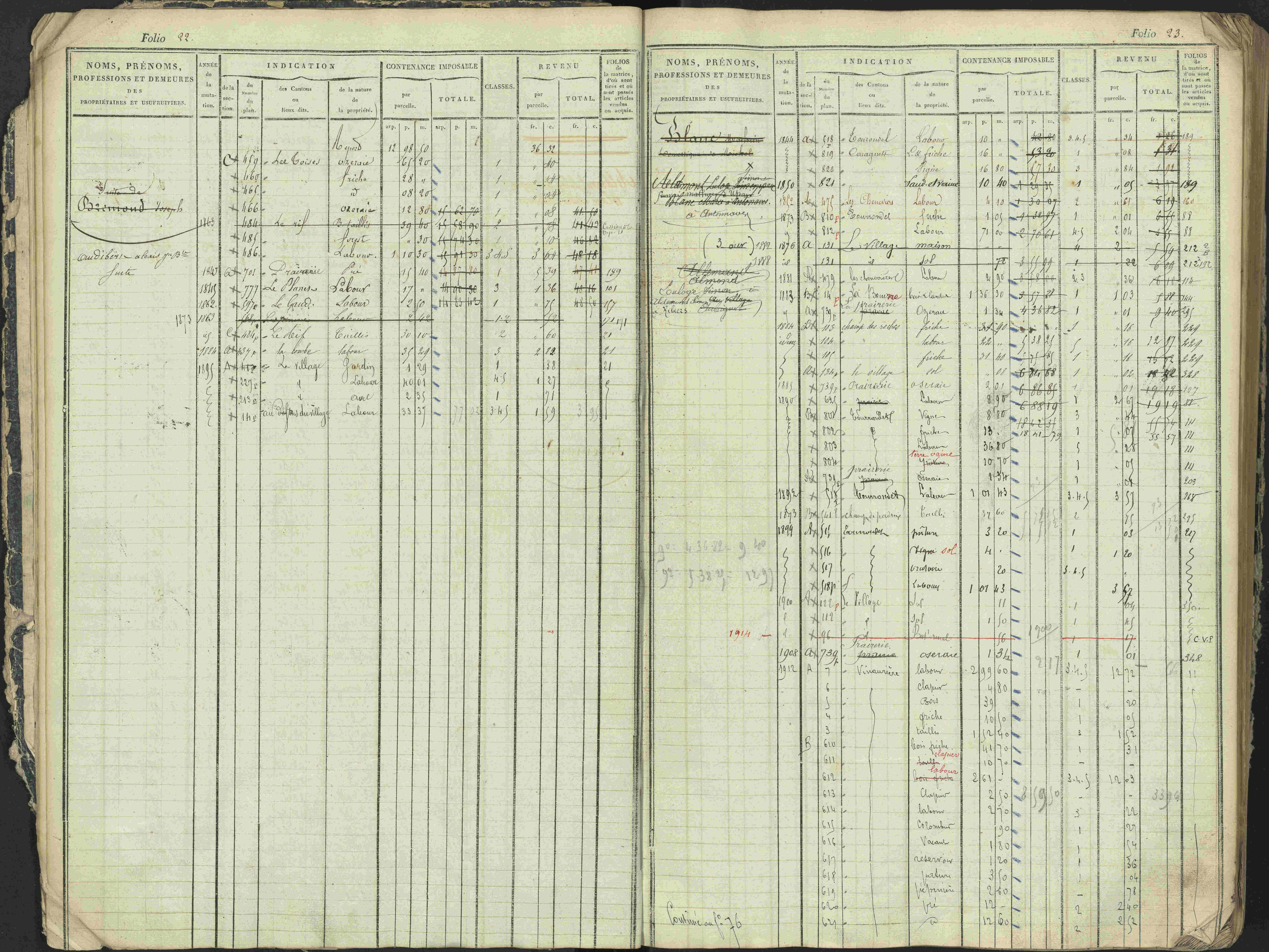 Antonaves - 3 P 137/1 - 3 P 137/1 - Matrice des propriétés foncières.