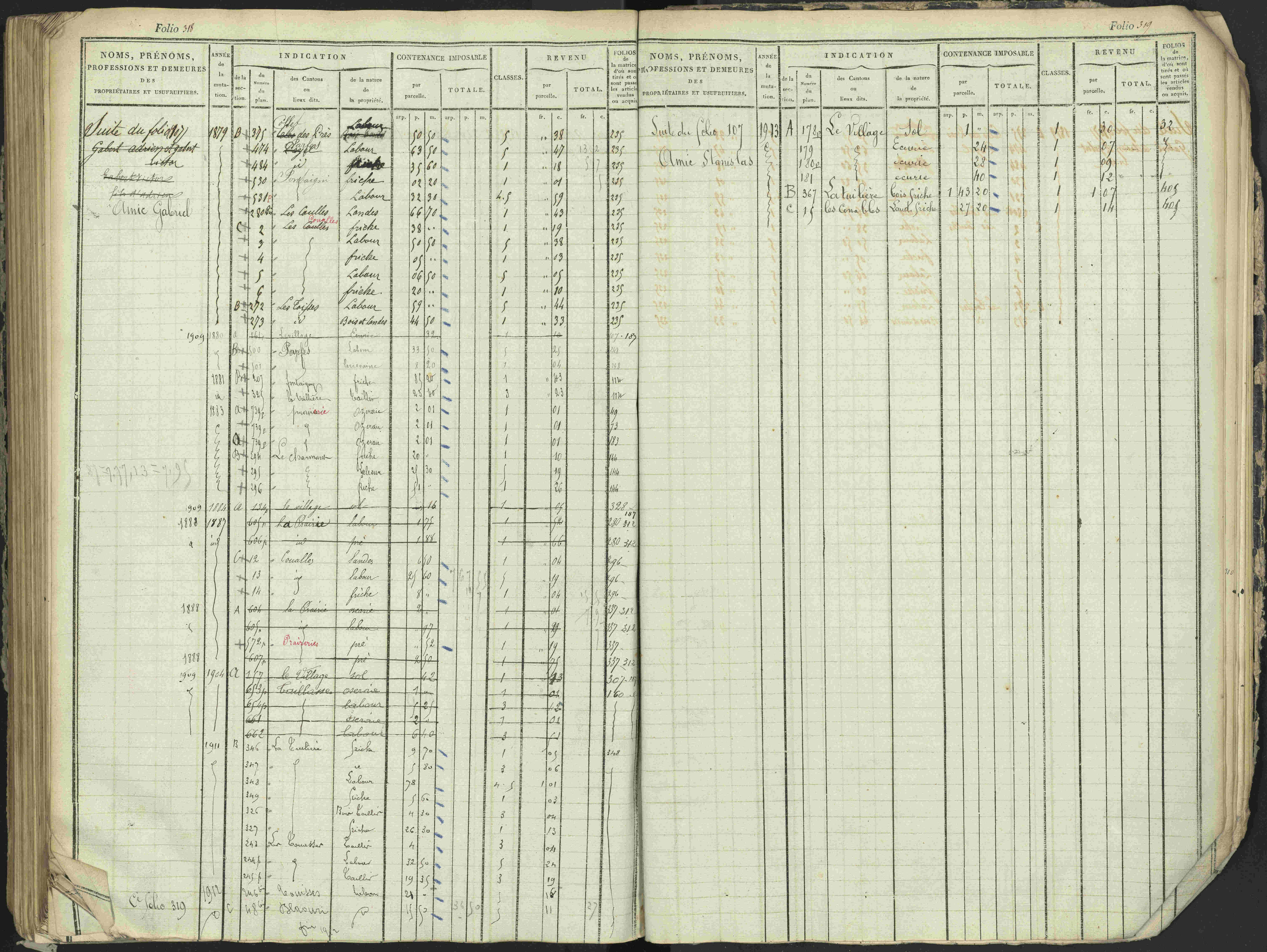 Antonaves - 3 P 137/1 - 3 P 137/1 - Matrice des propriétés foncières.