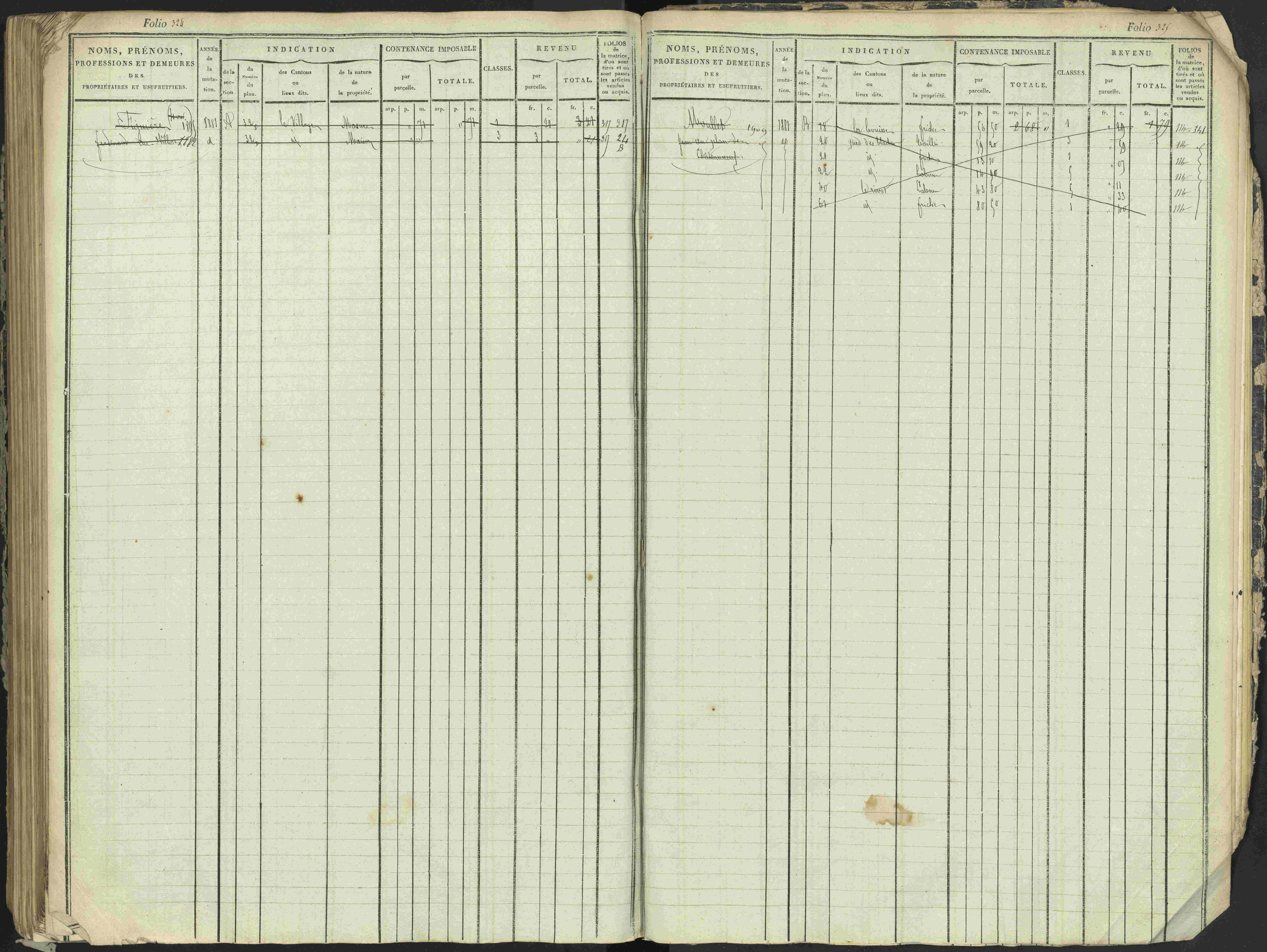 Antonaves - 3 P 137/1 - 3 P 137/1 - Matrice des propriétés foncières.
