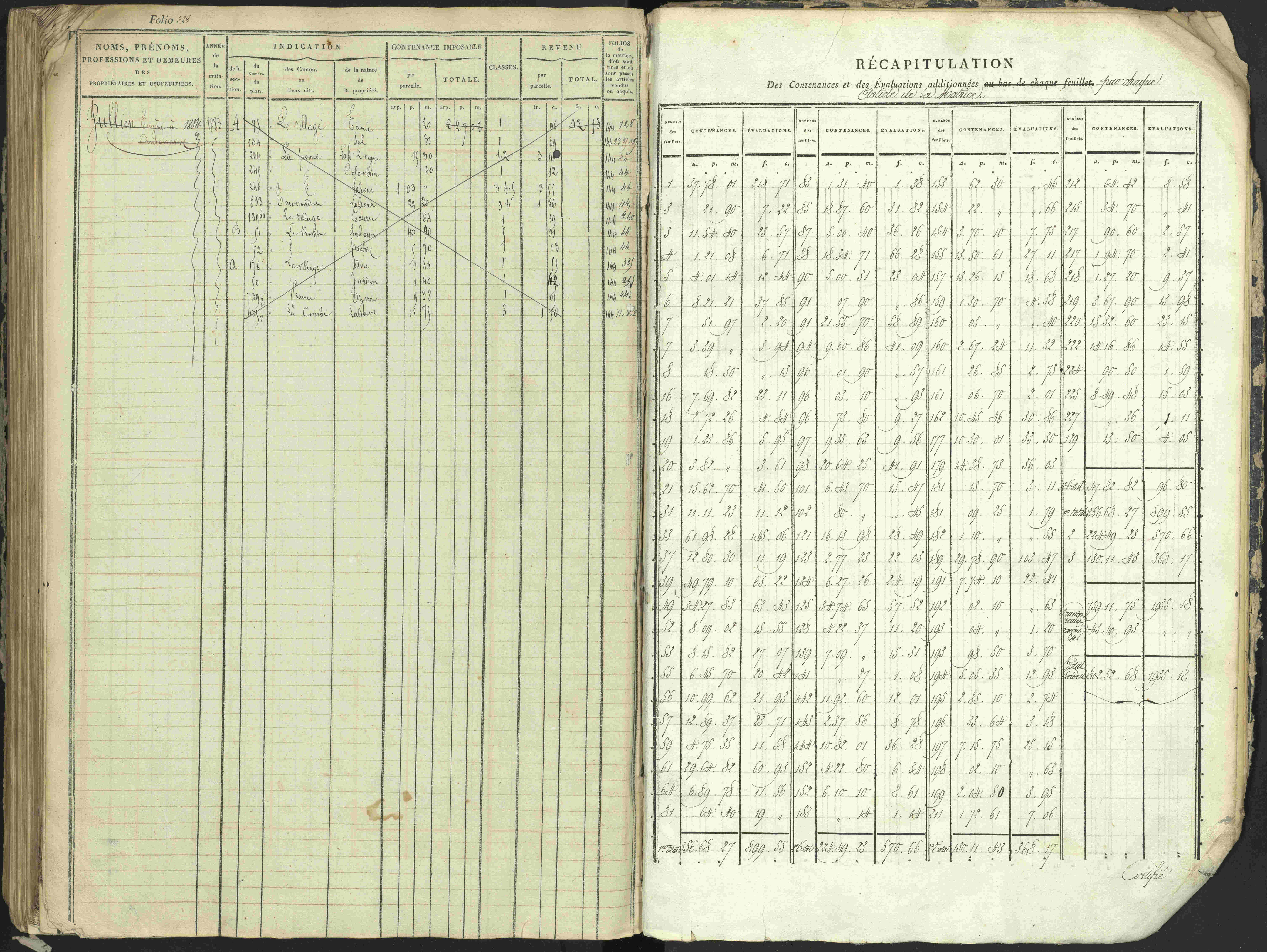 Antonaves - 3 P 137/1 - 3 P 137/1 - Matrice des propriétés foncières.
