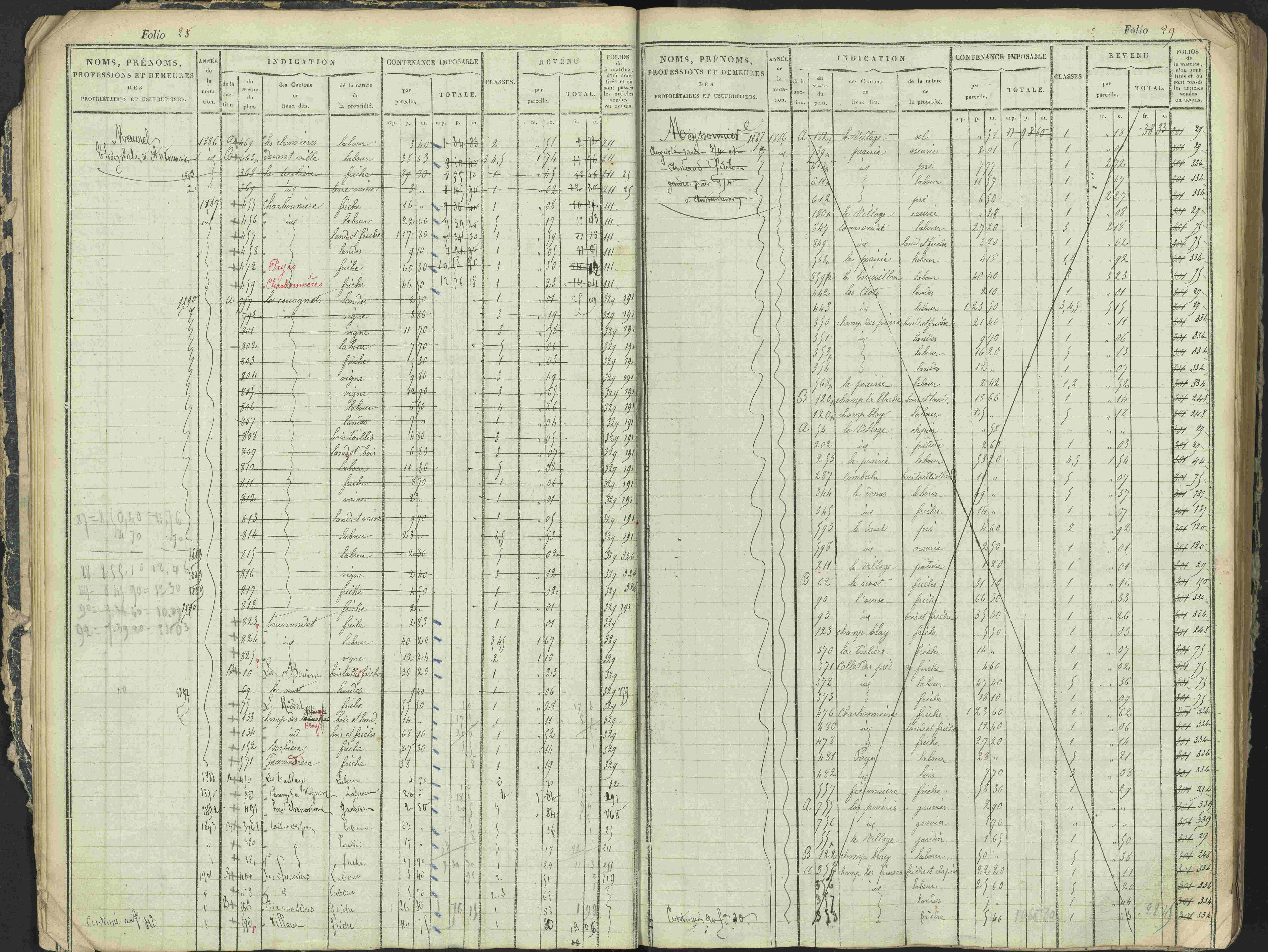 Antonaves - 3 P 137/1 - 3 P 137/1 - Matrice des propriétés foncières.