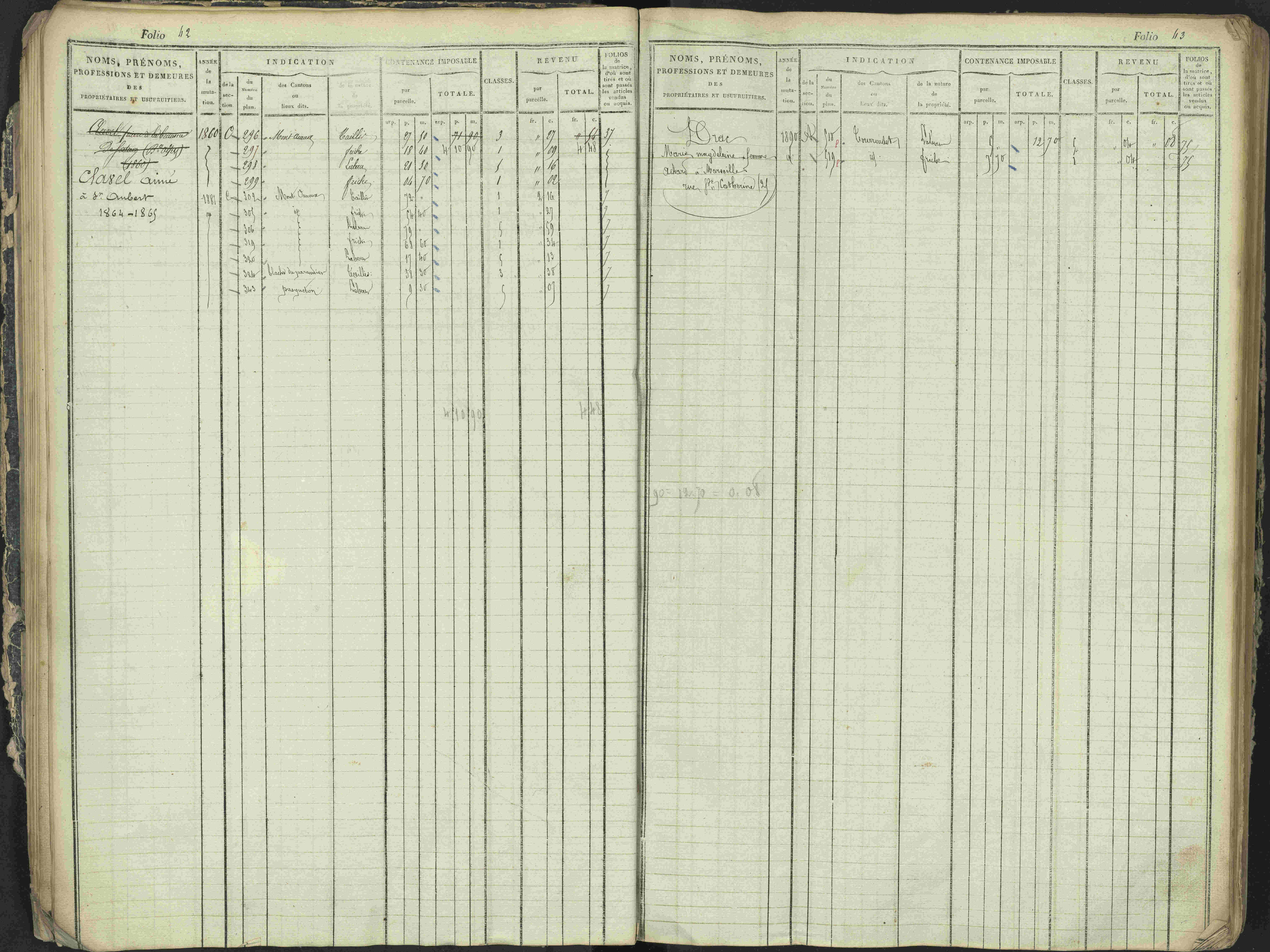 Antonaves - 3 P 137/1 - 3 P 137/1 - Matrice des propriétés foncières.