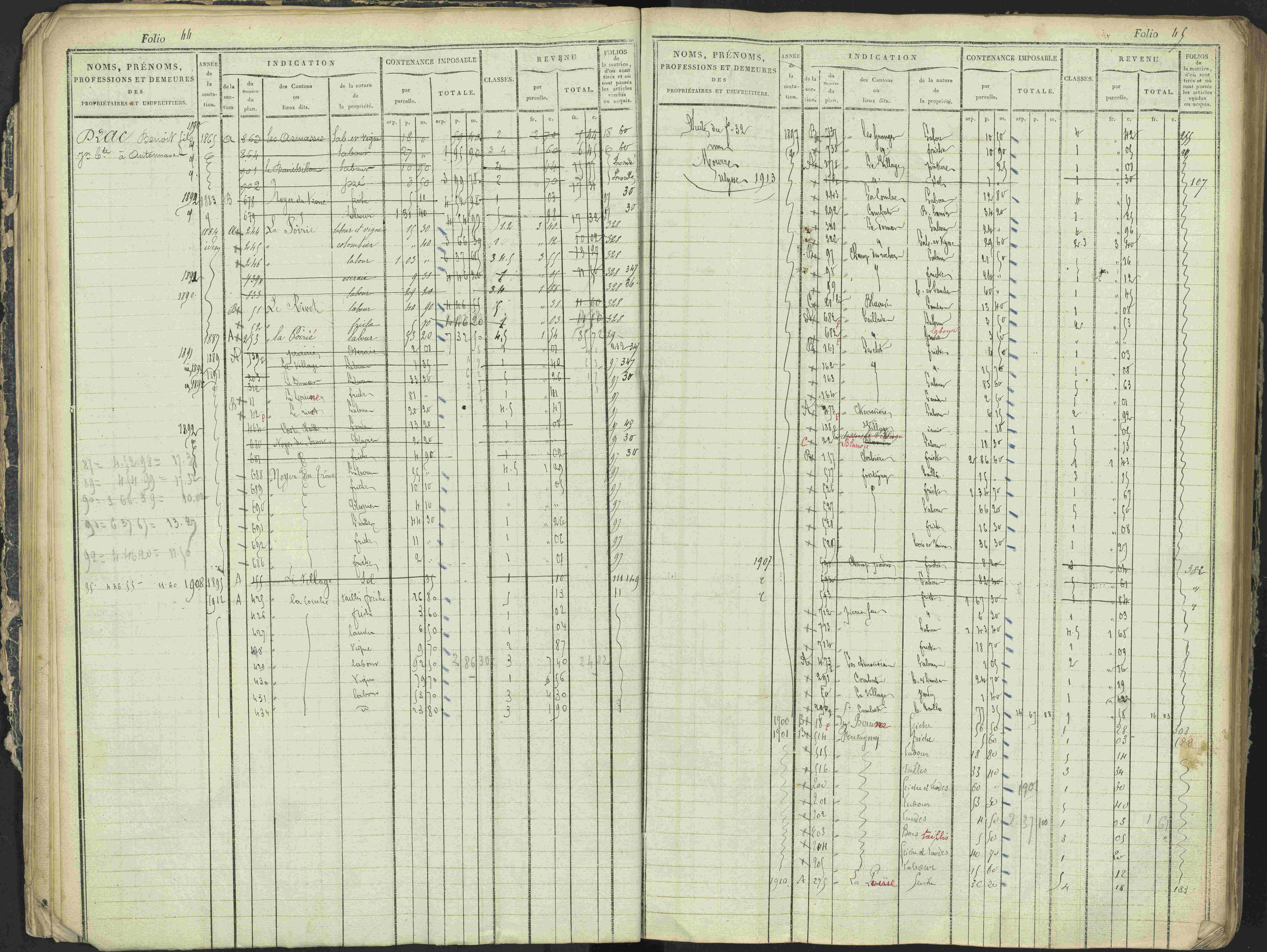 Antonaves - 3 P 137/1 - 3 P 137/1 - Matrice des propriétés foncières.