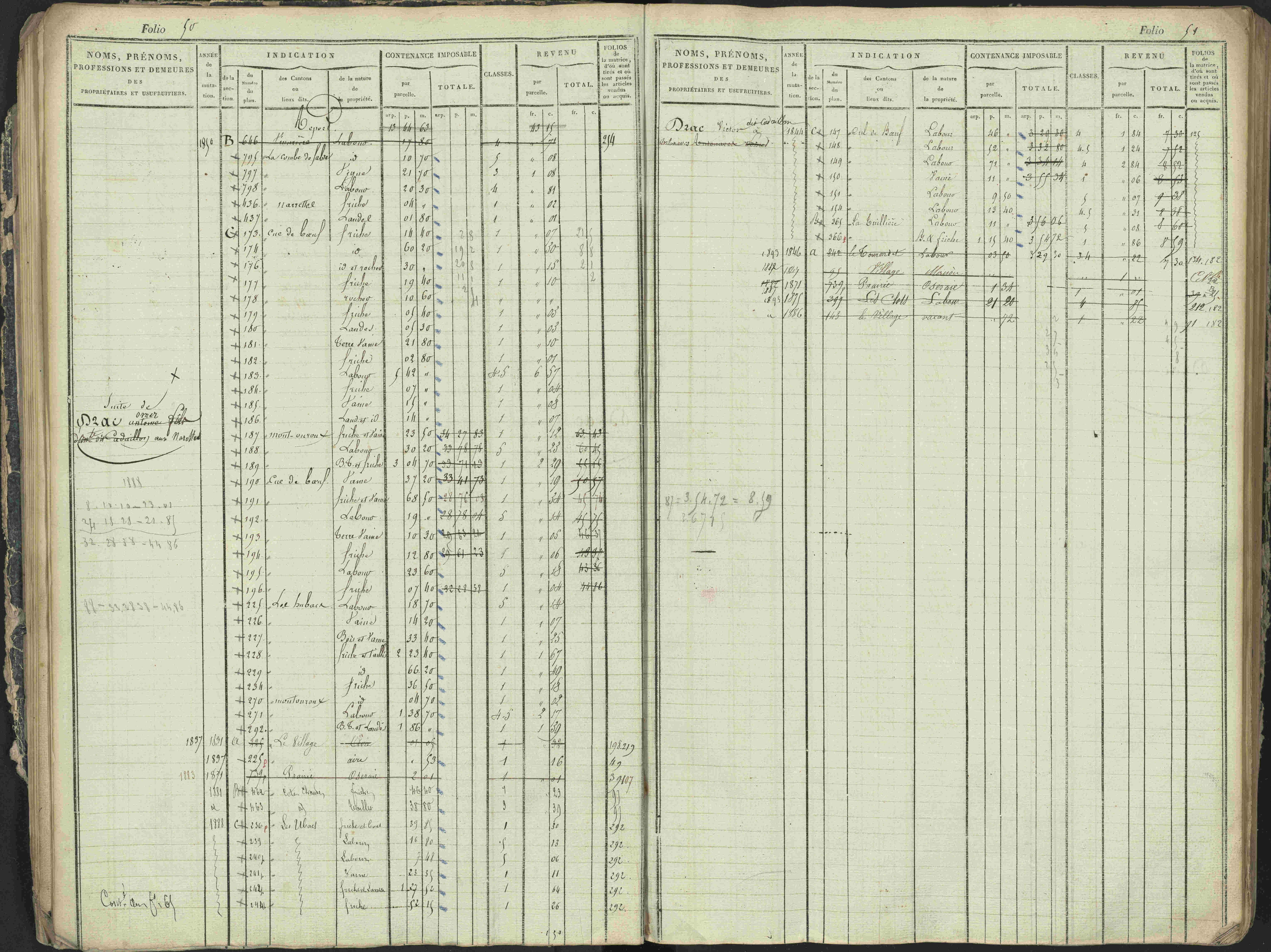 Antonaves - 3 P 137/1 - 3 P 137/1 - Matrice des propriétés foncières.