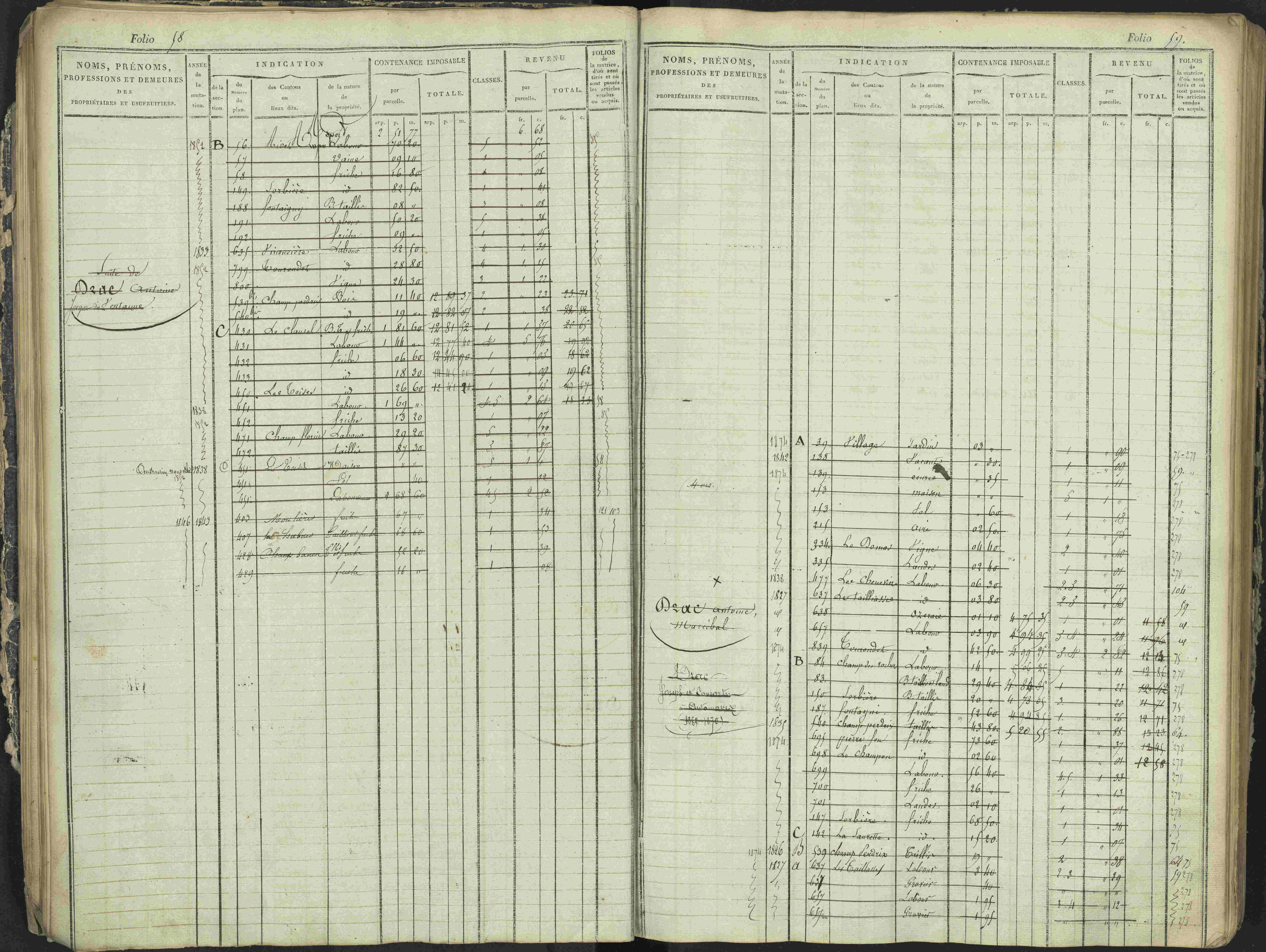 Antonaves - 3 P 137/1 - 3 P 137/1 - Matrice des propriétés foncières.