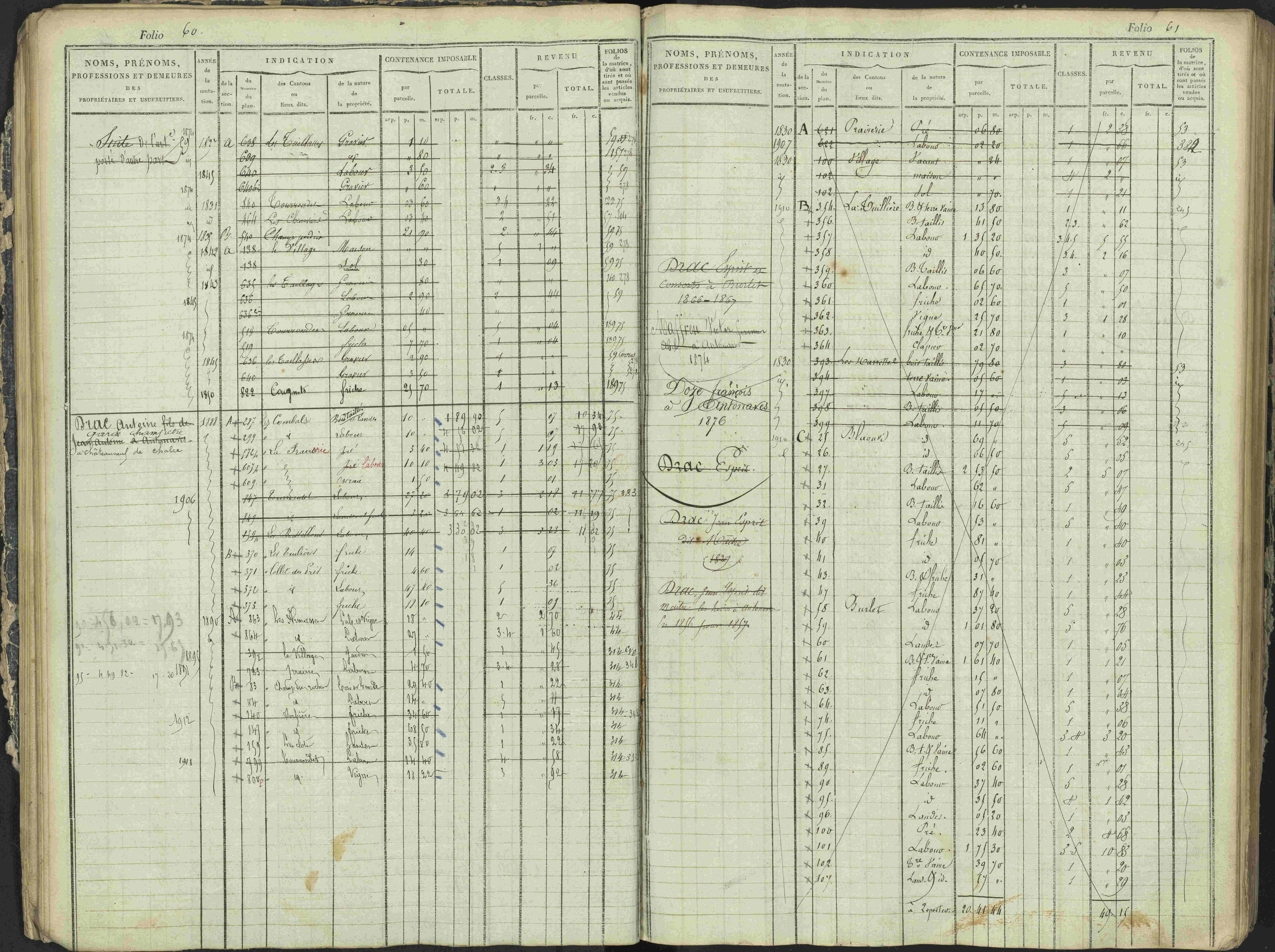 Antonaves - 3 P 137/1 - 3 P 137/1 - Matrice des propriétés foncières.