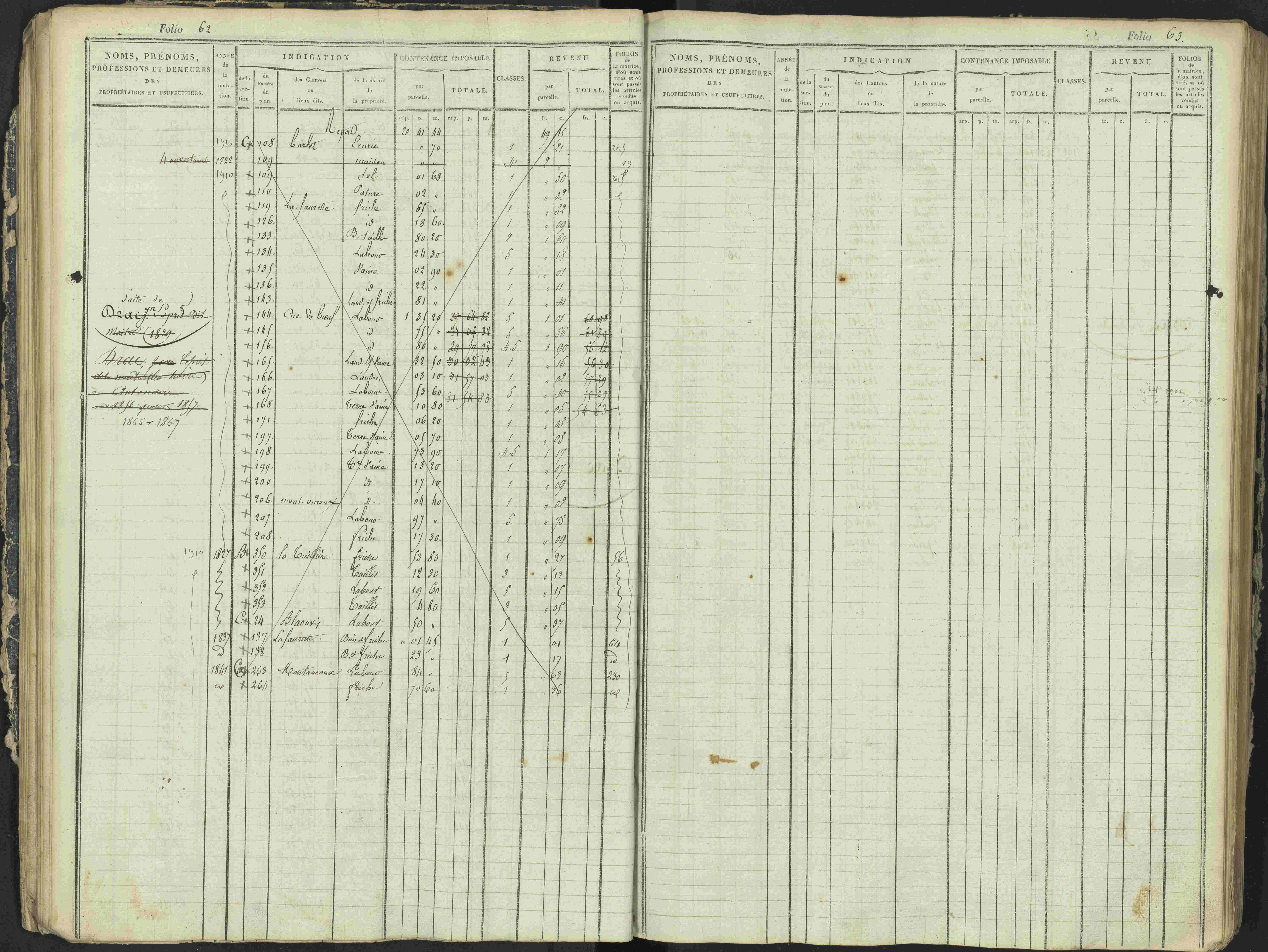 Antonaves - 3 P 137/1 - 3 P 137/1 - Matrice des propriétés foncières.
