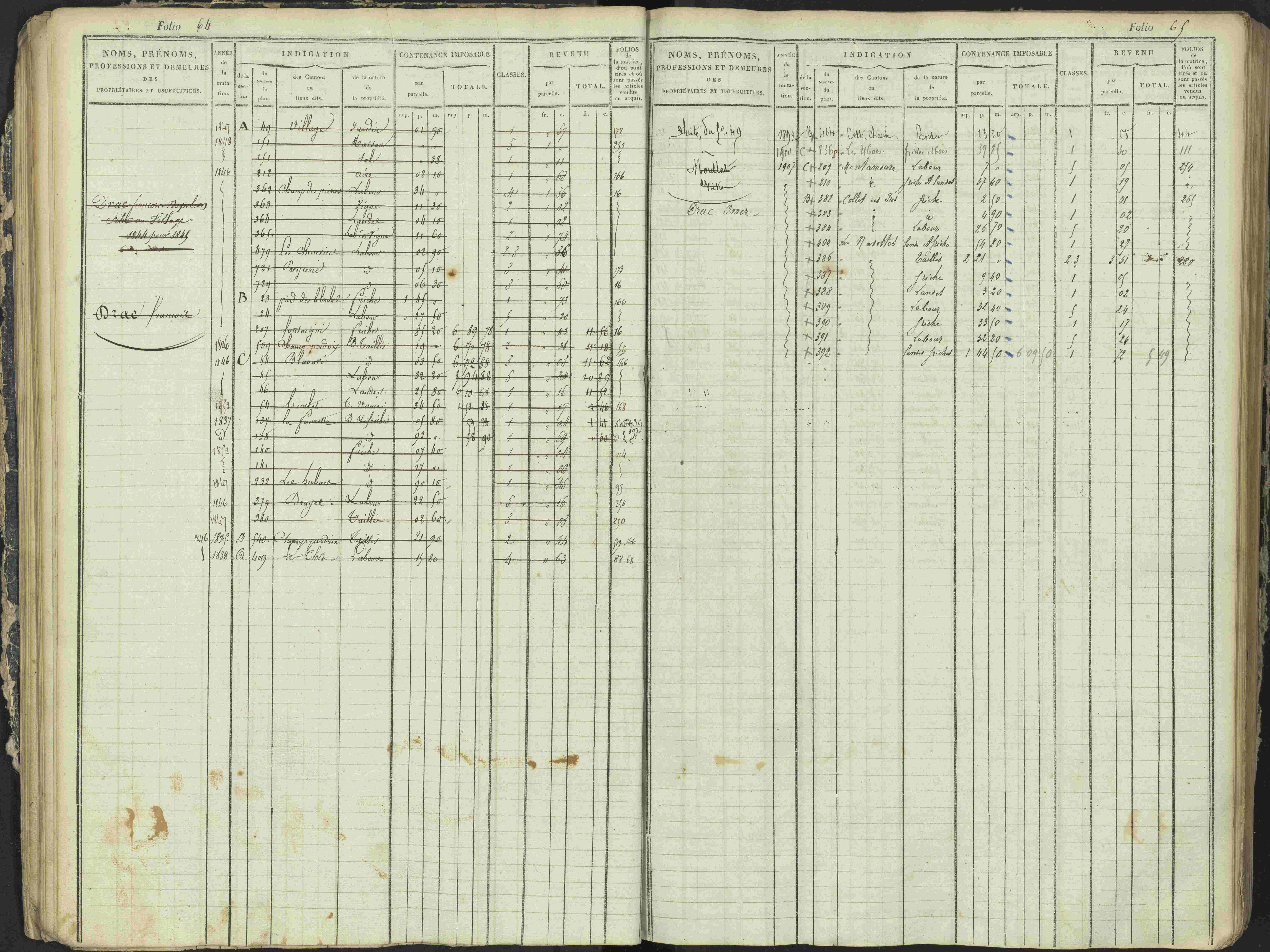 Antonaves - 3 P 137/1 - 3 P 137/1 - Matrice des propriétés foncières.