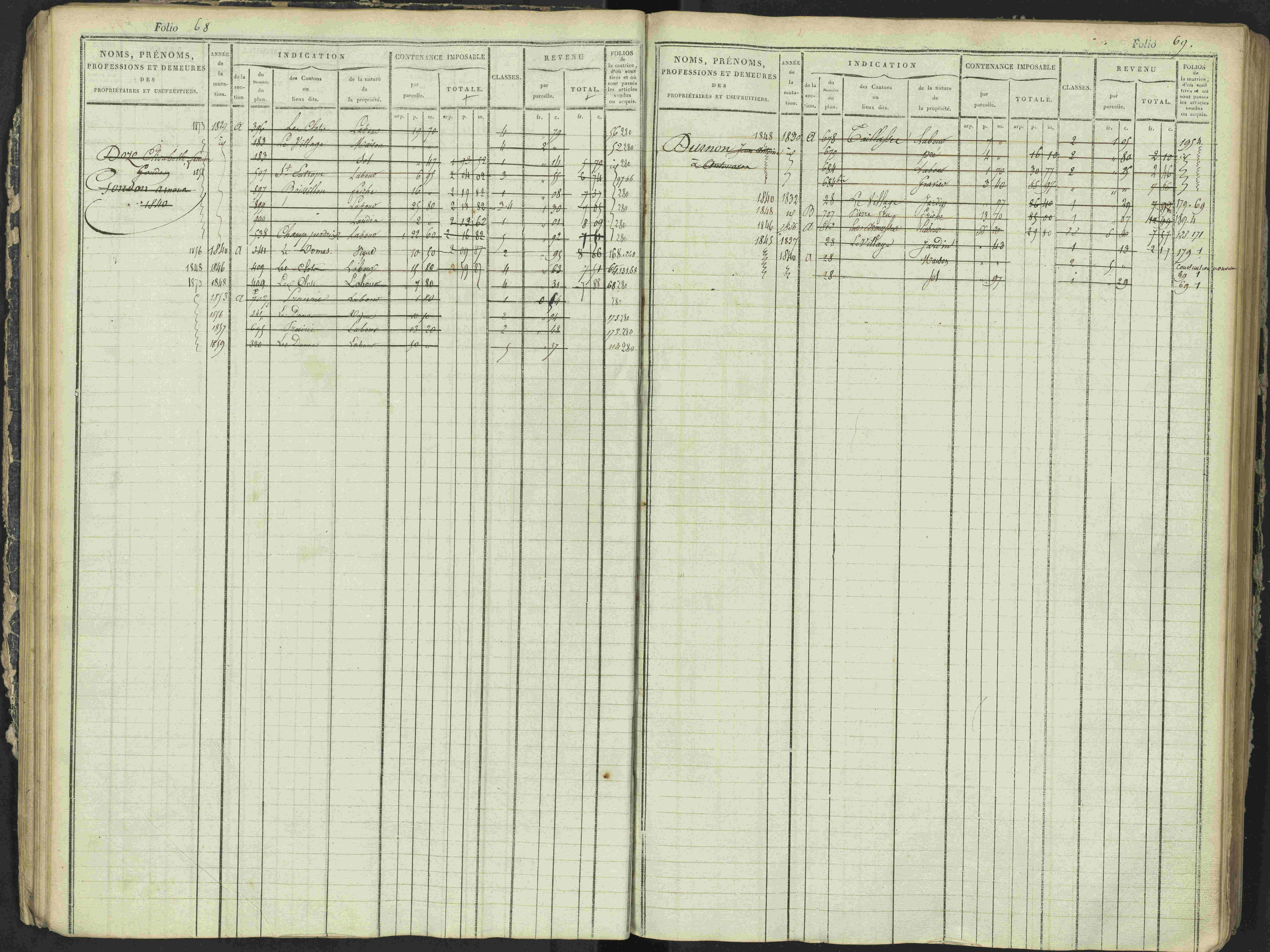 Antonaves - 3 P 137/1 - 3 P 137/1 - Matrice des propriétés foncières.