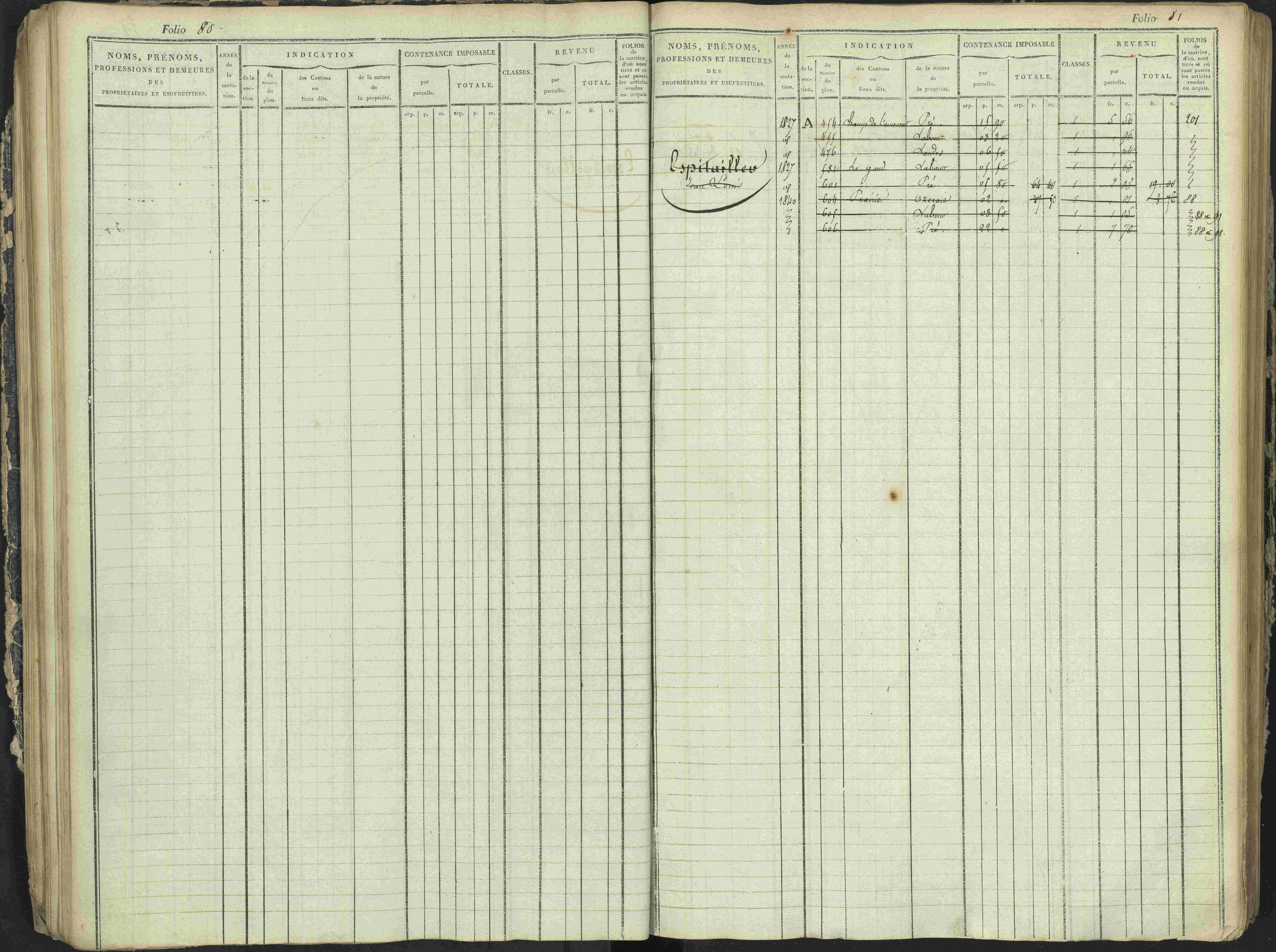 Antonaves - 3 P 137/1 - 3 P 137/1 - Matrice des propriétés foncières.