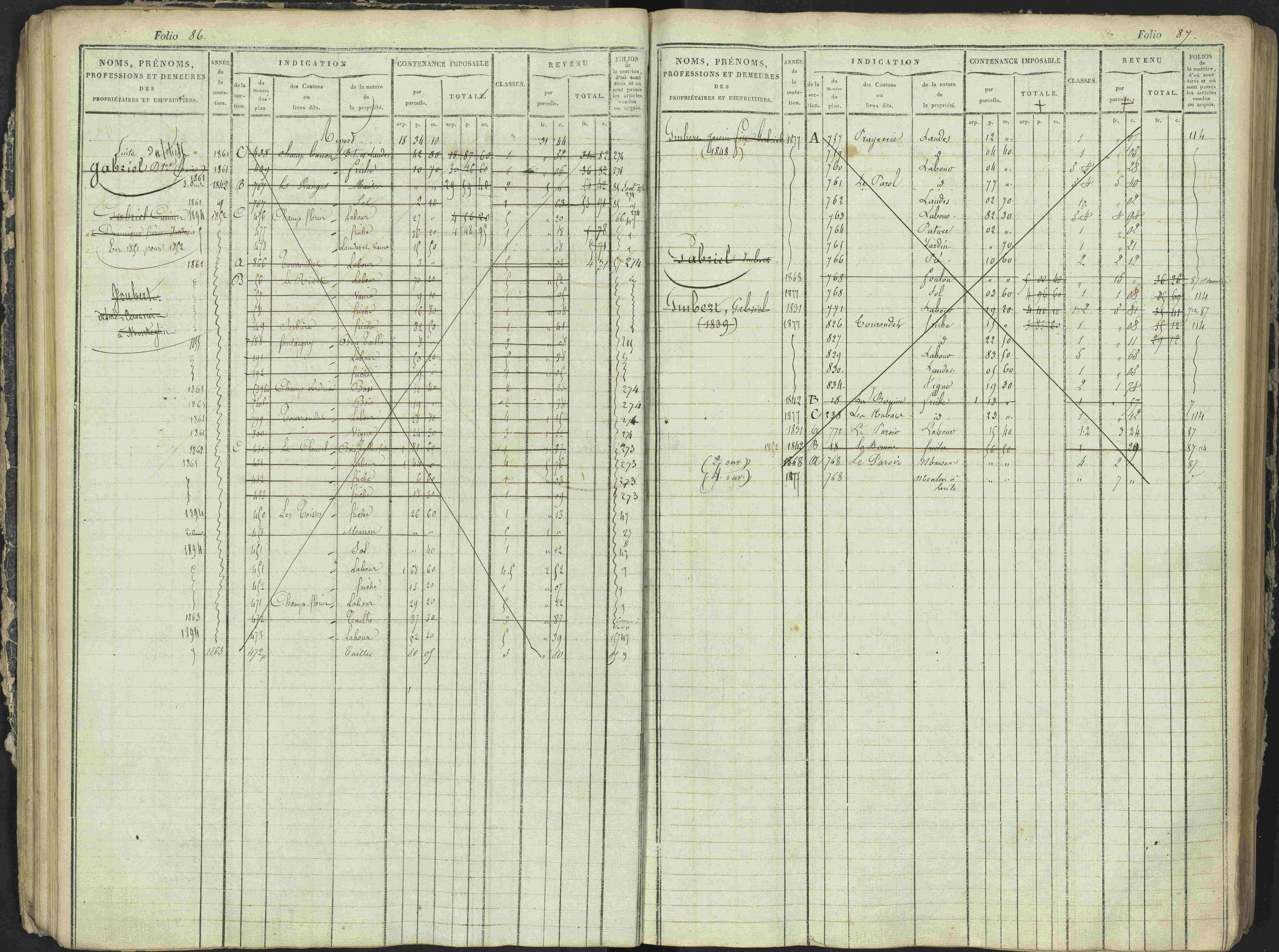 Antonaves - 3 P 137/1 - 3 P 137/1 - Matrice des propriétés foncières.