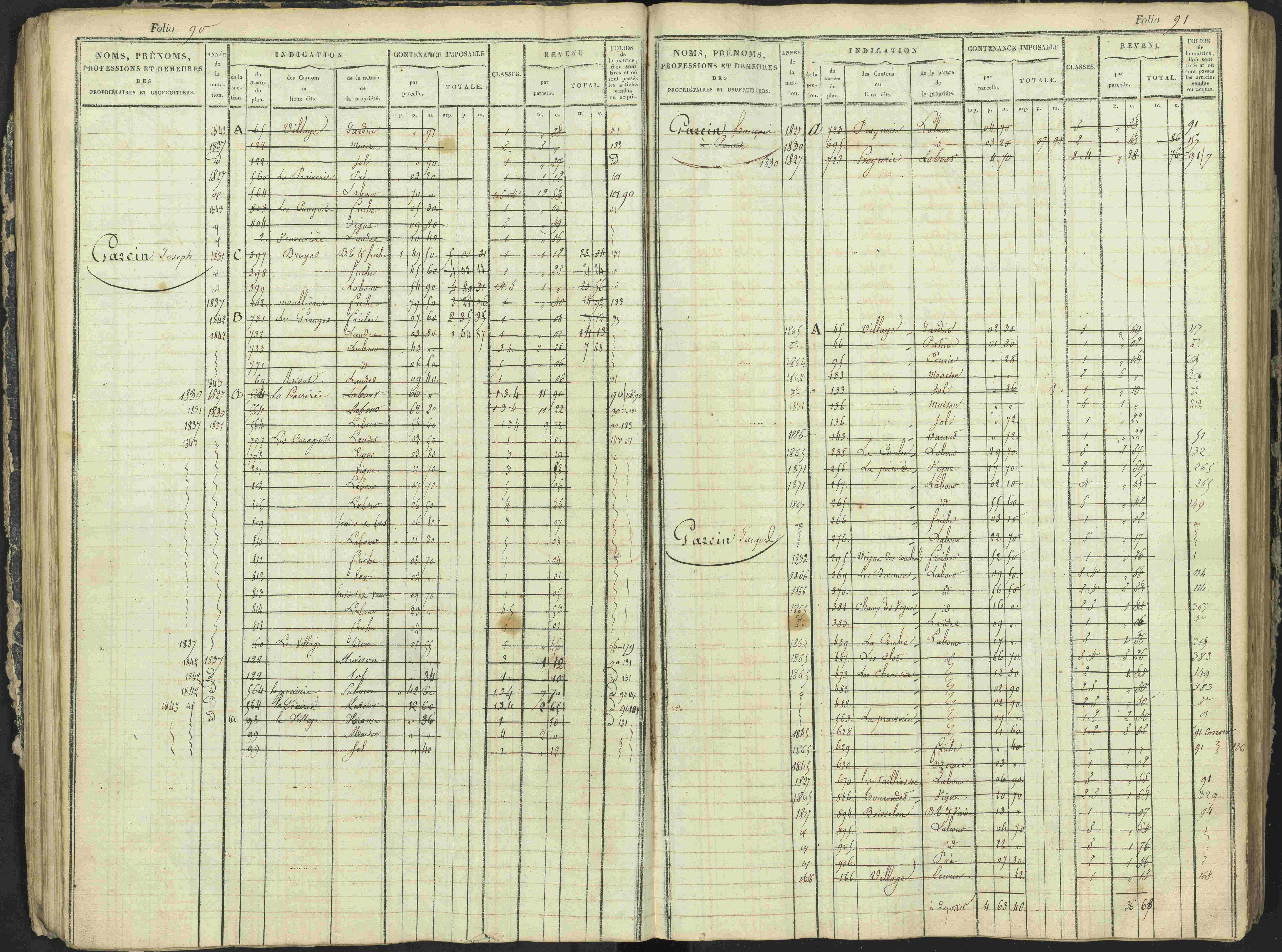 Antonaves - 3 P 137/1 - 3 P 137/1 - Matrice des propriétés foncières.