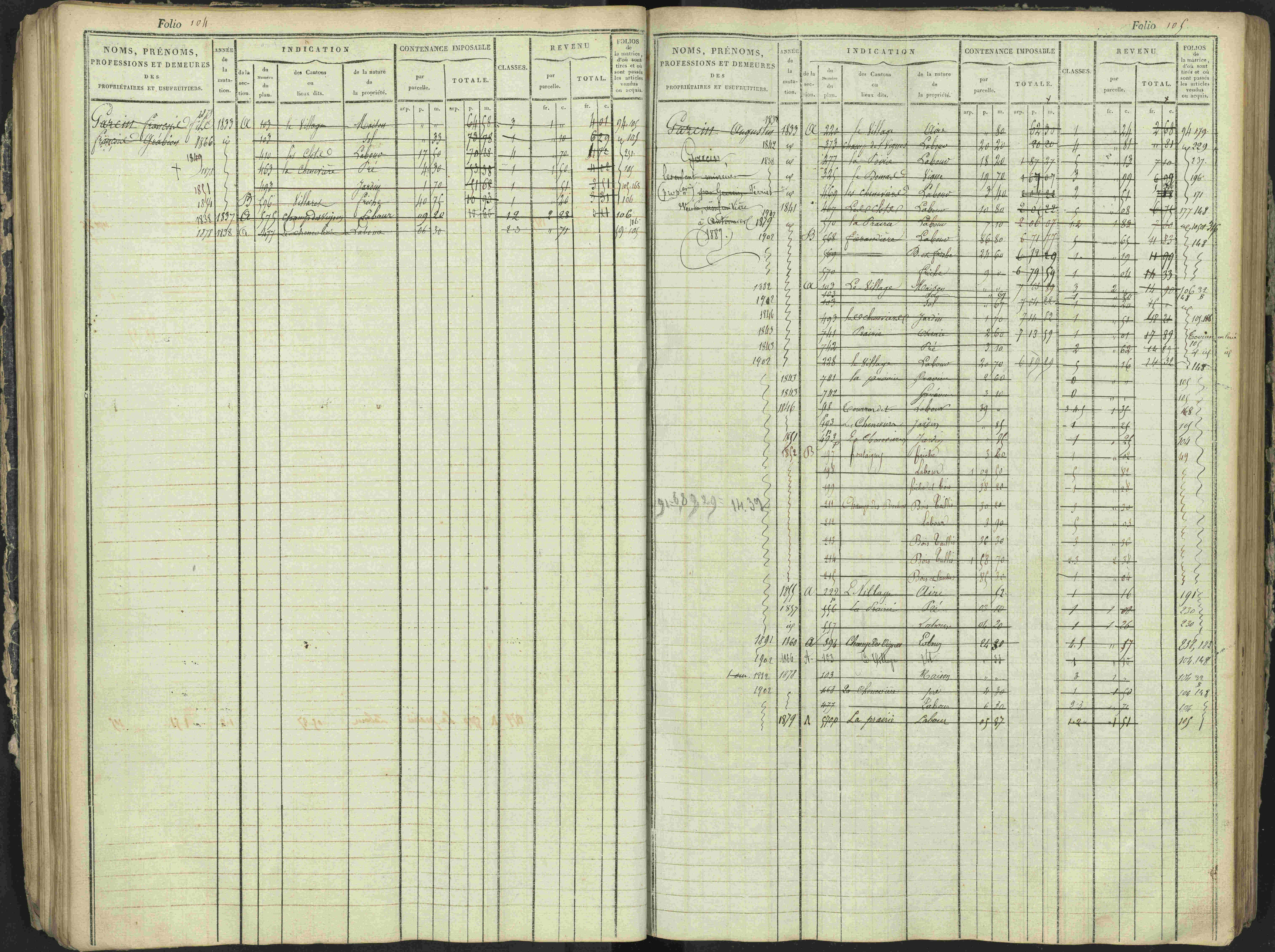 Antonaves - 3 P 137/1 - 3 P 137/1 - Matrice des propriétés foncières.