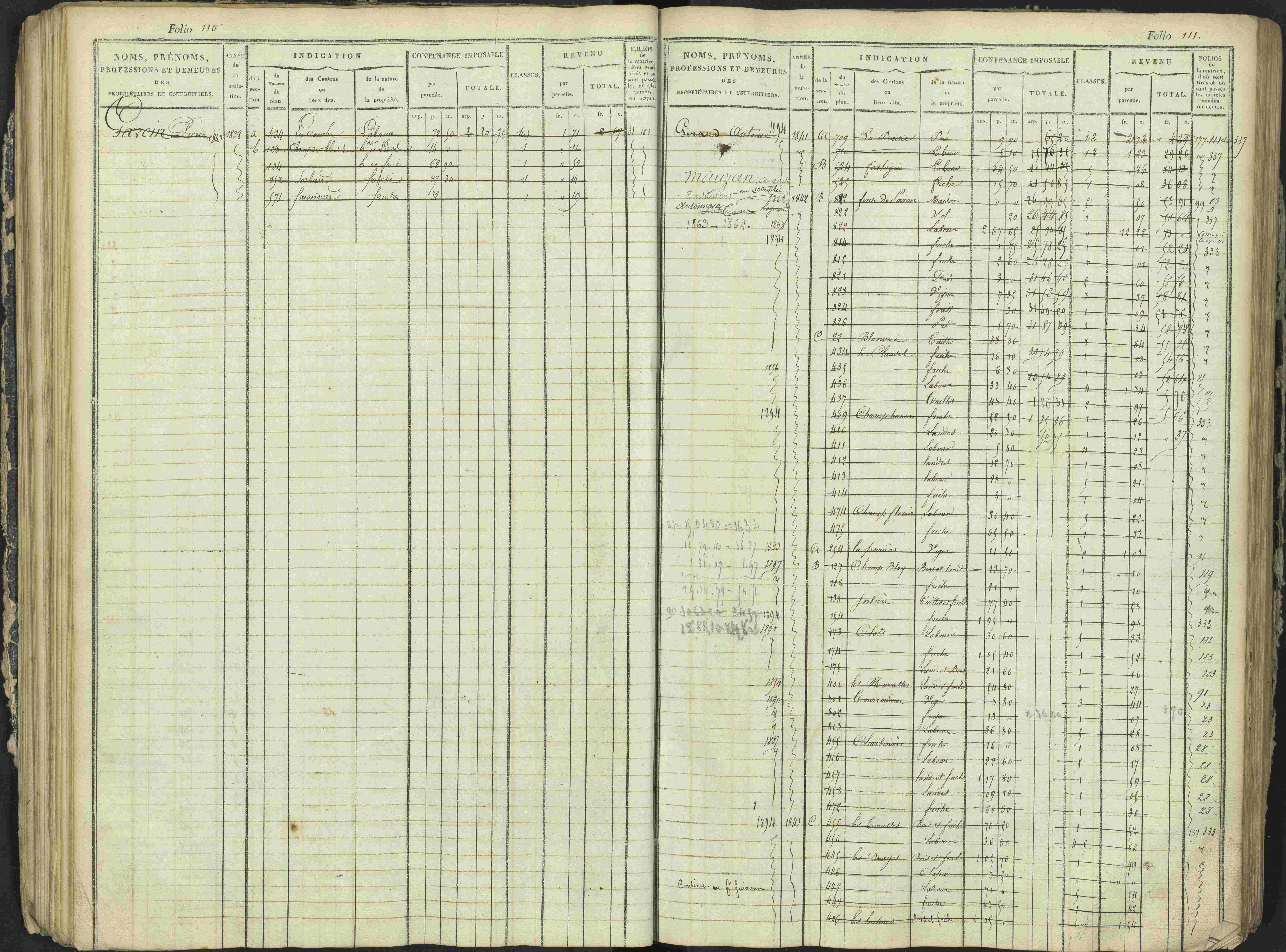 Antonaves - 3 P 137/1 - 3 P 137/1 - Matrice des propriétés foncières.