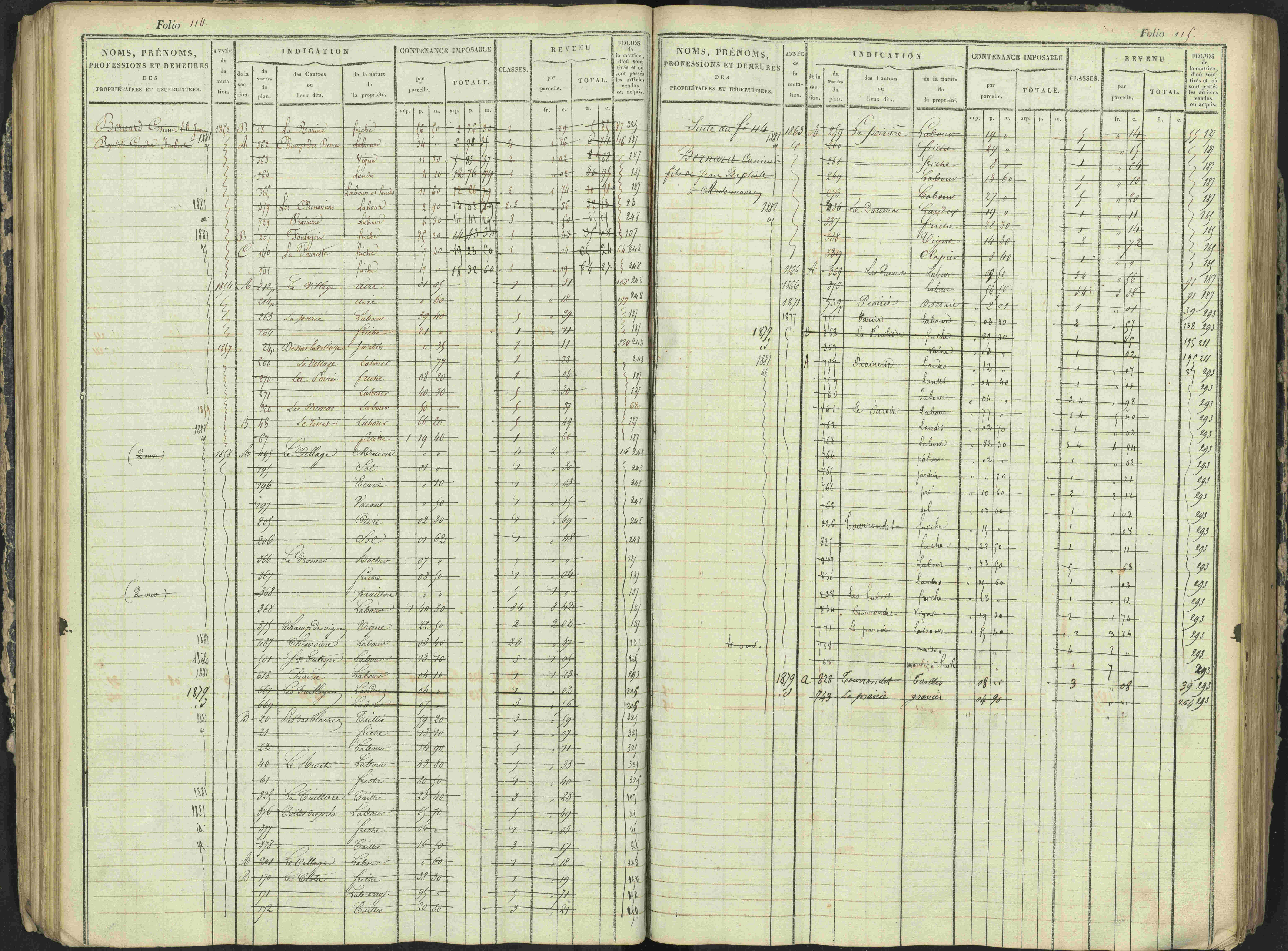 Antonaves - 3 P 137/1 - 3 P 137/1 - Matrice des propriétés foncières.