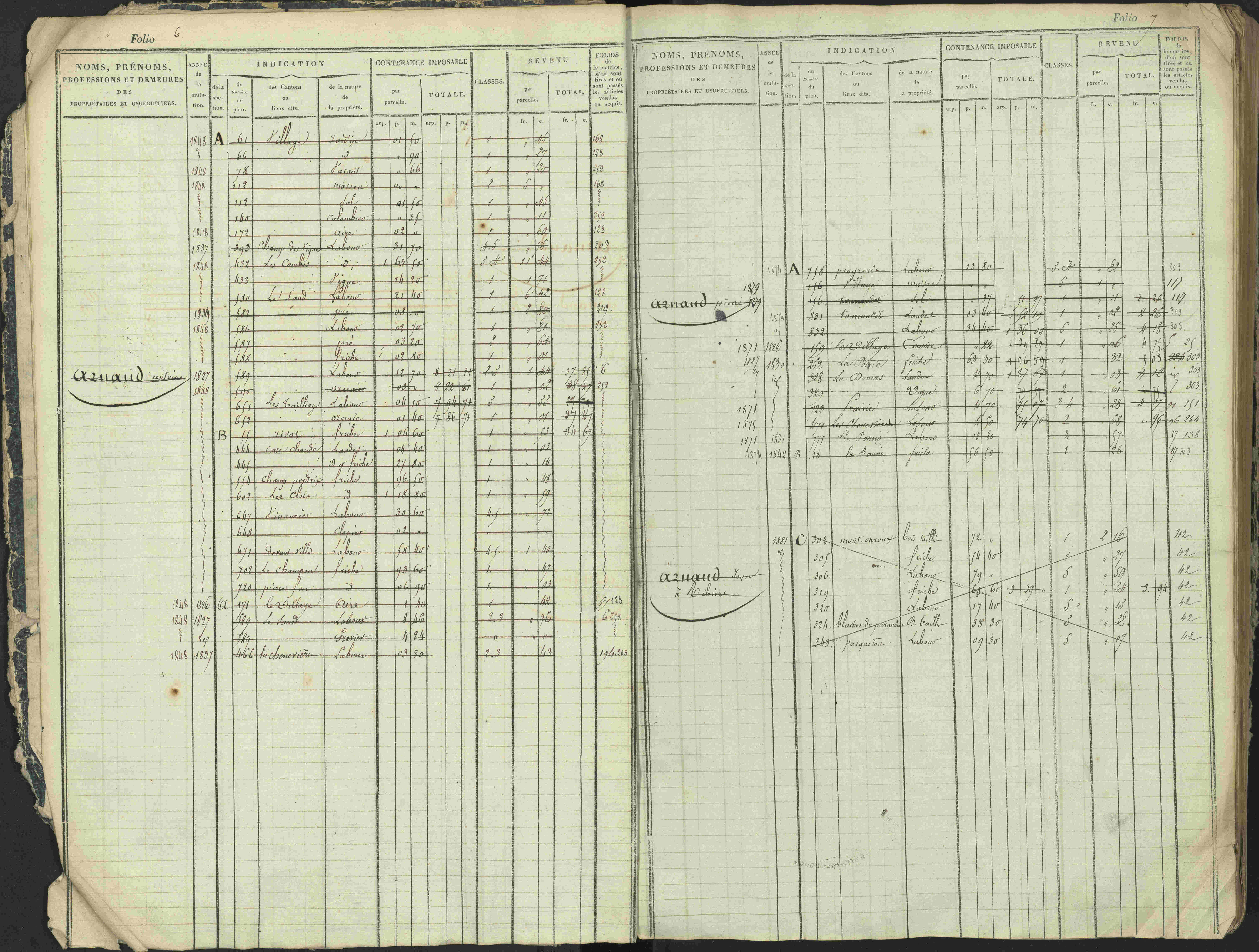 Antonaves - 3 P 137/1 - 3 P 137/1 - Matrice des propriétés foncières.