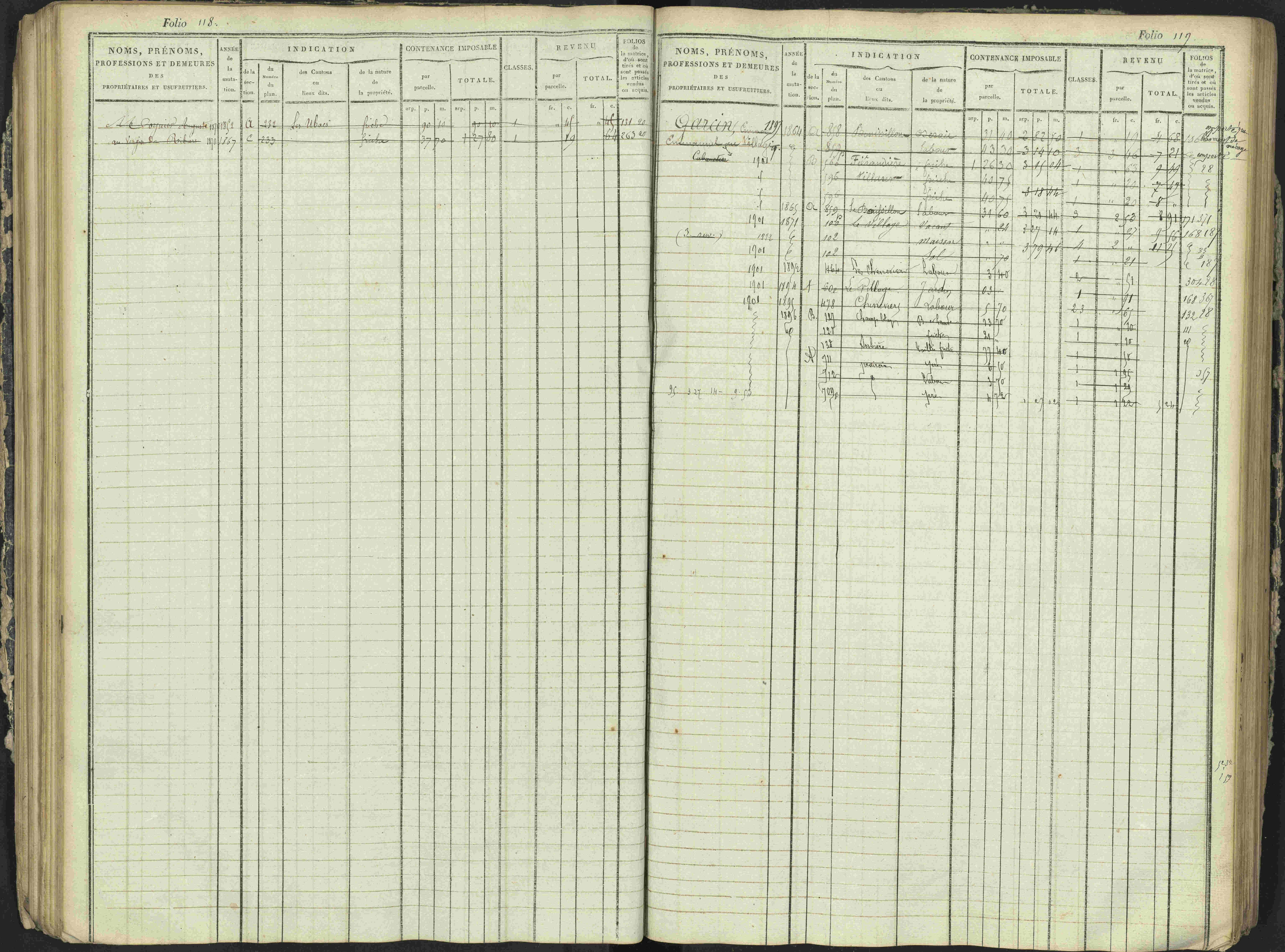 Antonaves - 3 P 137/1 - 3 P 137/1 - Matrice des propriétés foncières.