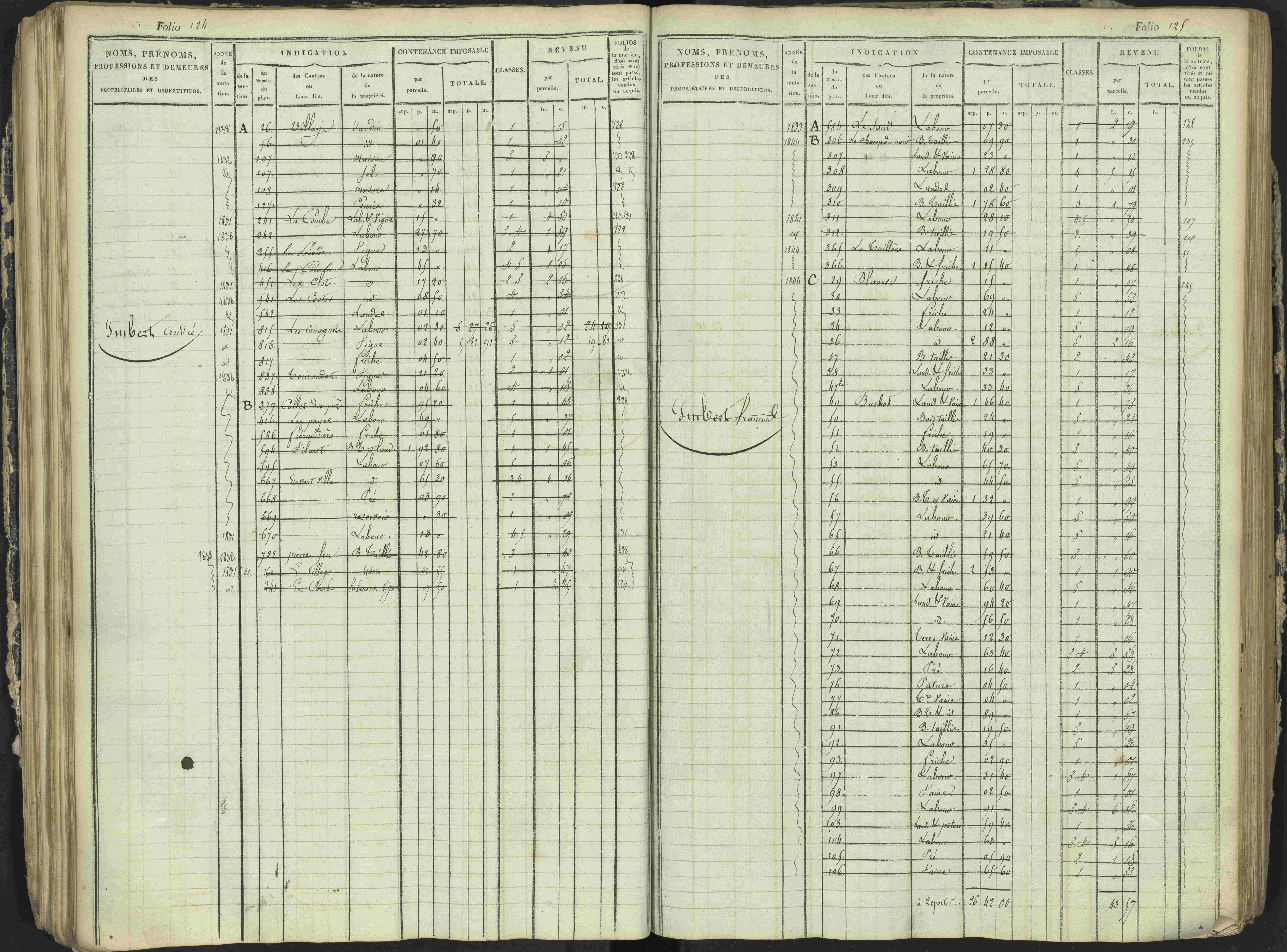 Antonaves - 3 P 137/1 - 3 P 137/1 - Matrice des propriétés foncières.