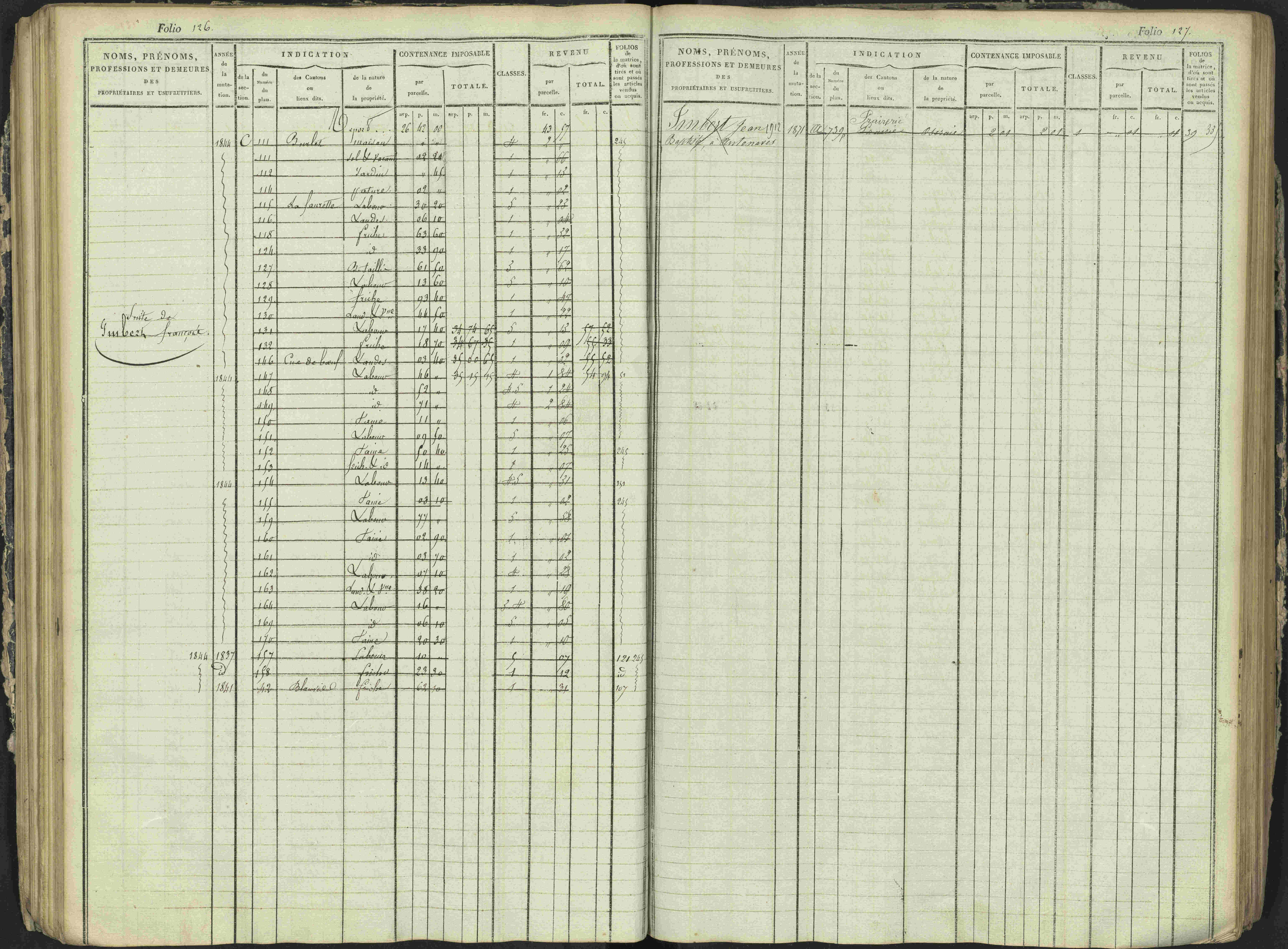 Antonaves - 3 P 137/1 - 3 P 137/1 - Matrice des propriétés foncières.