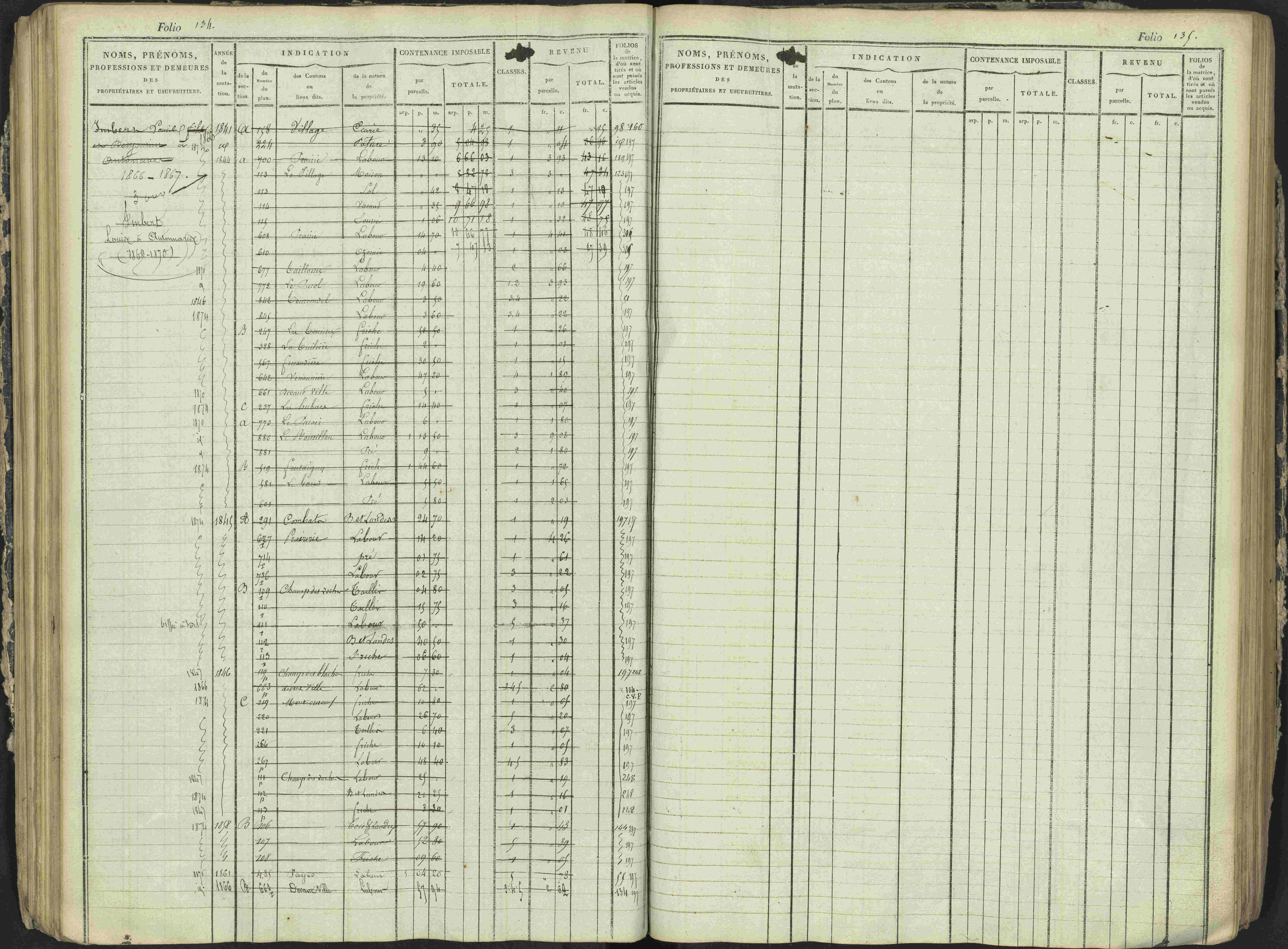 Antonaves - 3 P 137/1 - 3 P 137/1 - Matrice des propriétés foncières.