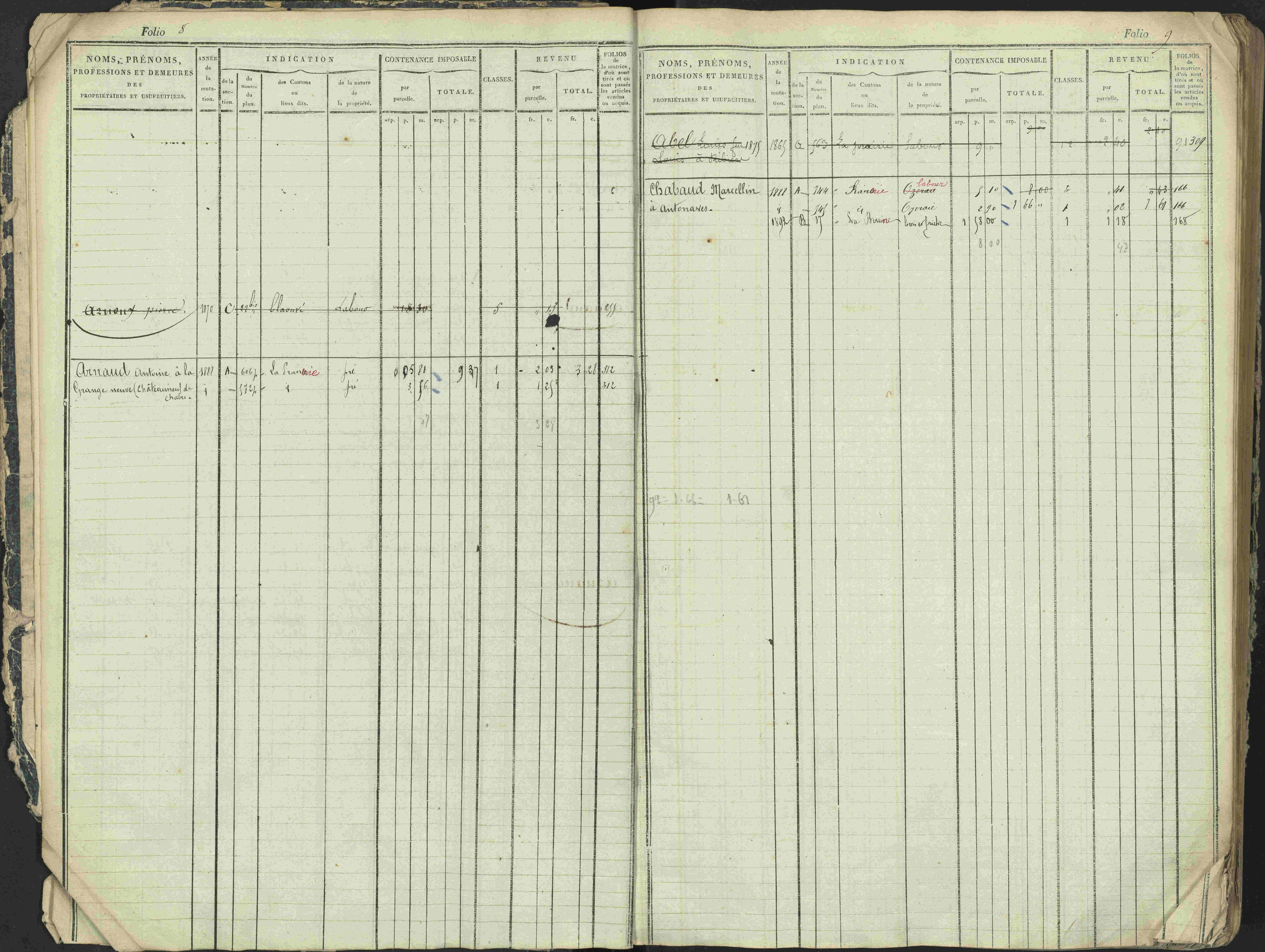 Antonaves - 3 P 137/1 - 3 P 137/1 - Matrice des propriétés foncières.