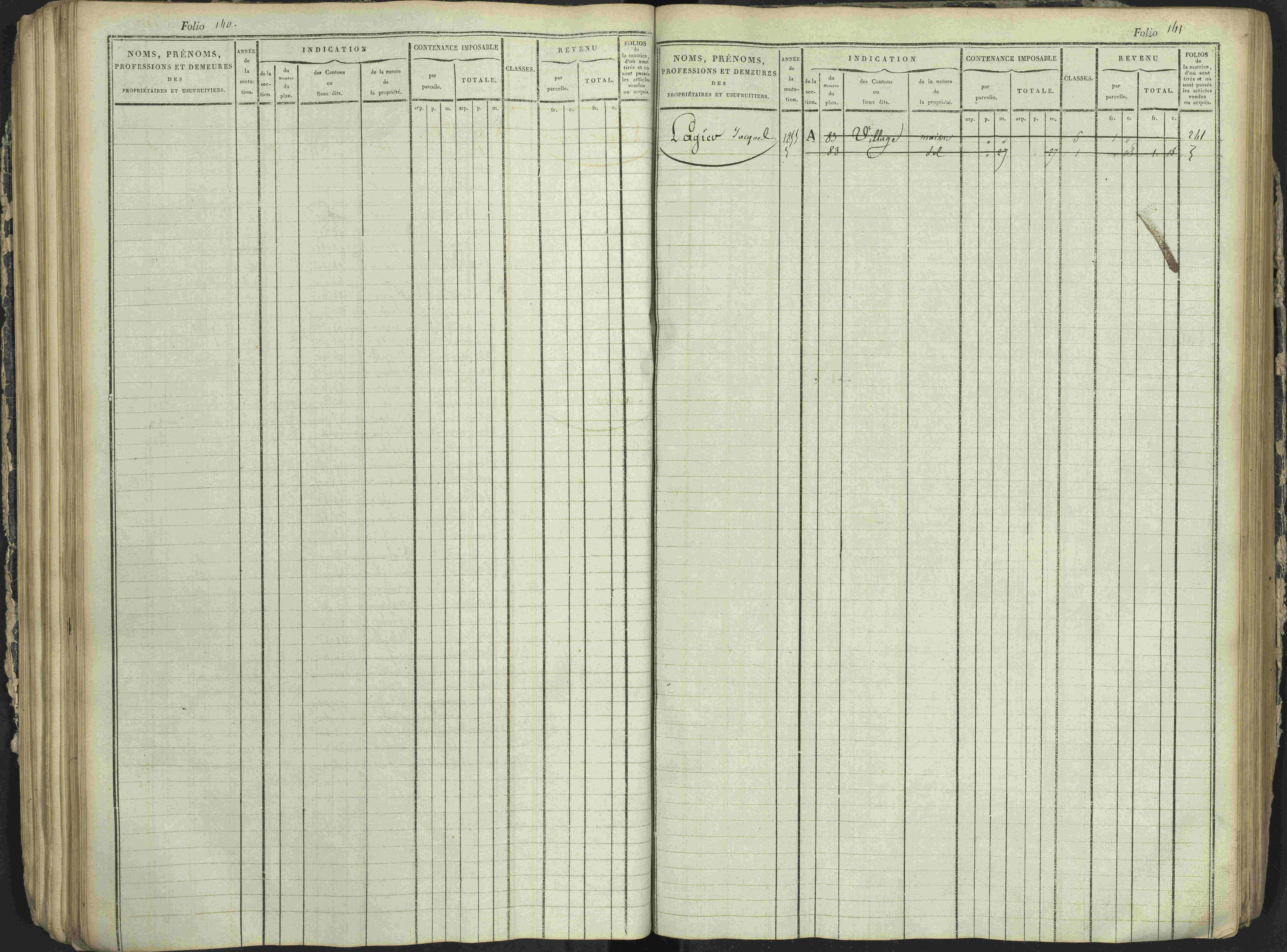 Antonaves - 3 P 137/1 - 3 P 137/1 - Matrice des propriétés foncières.