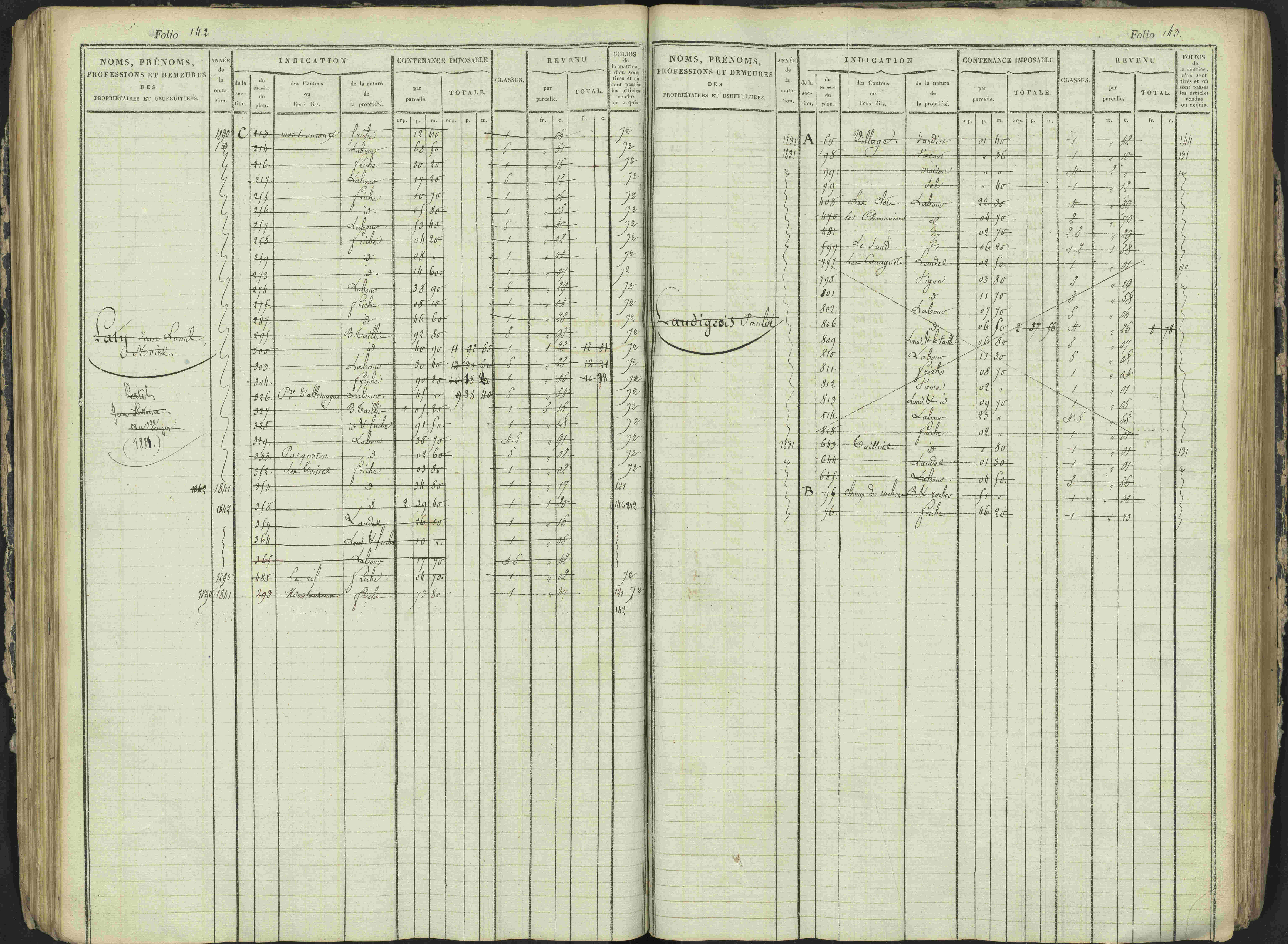 Antonaves - 3 P 137/1 - 3 P 137/1 - Matrice des propriétés foncières.
