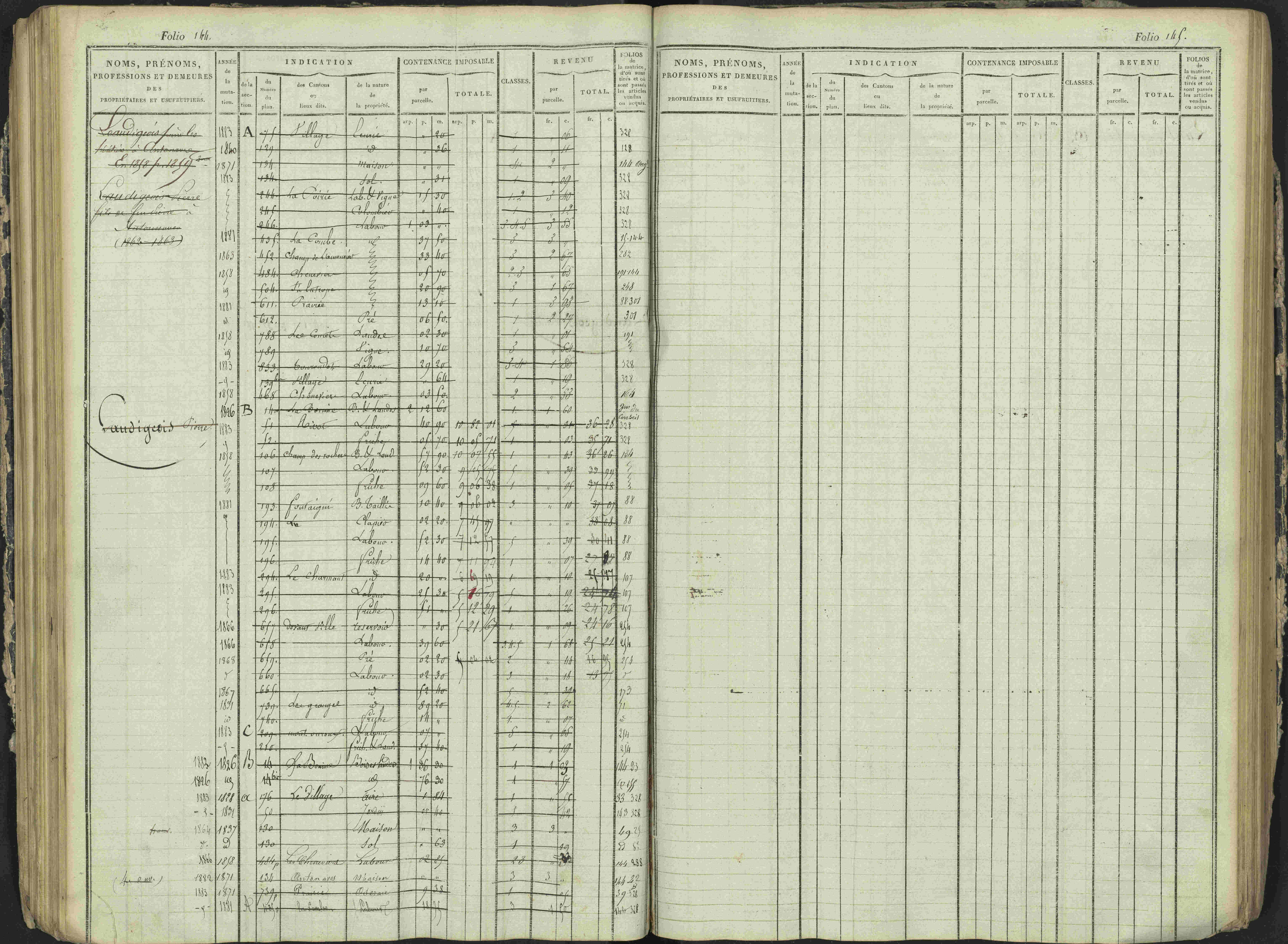 Antonaves - 3 P 137/1 - 3 P 137/1 - Matrice des propriétés foncières.