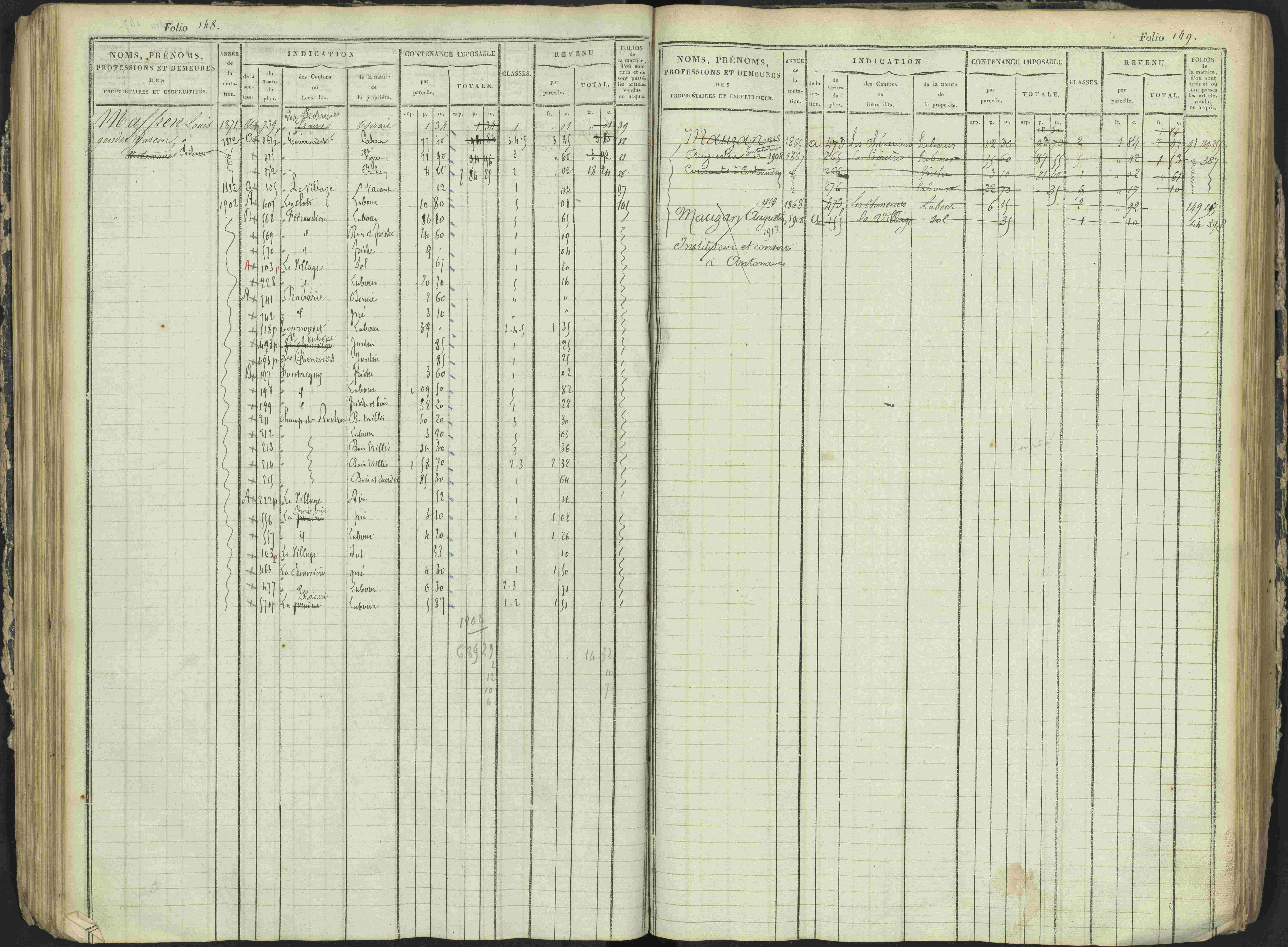 Antonaves - 3 P 137/1 - 3 P 137/1 - Matrice des propriétés foncières.