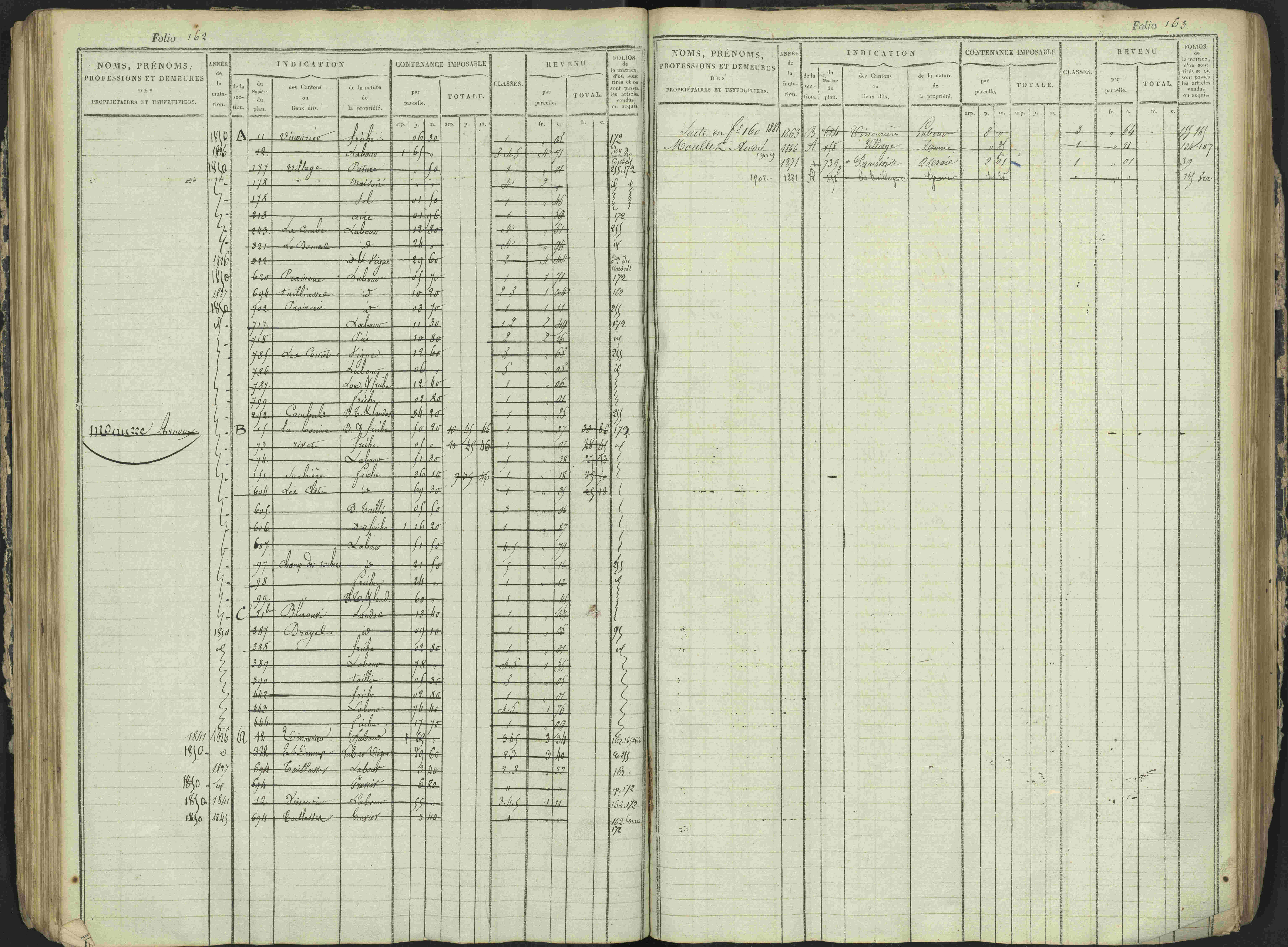 Antonaves - 3 P 137/1 - 3 P 137/1 - Matrice des propriétés foncières.