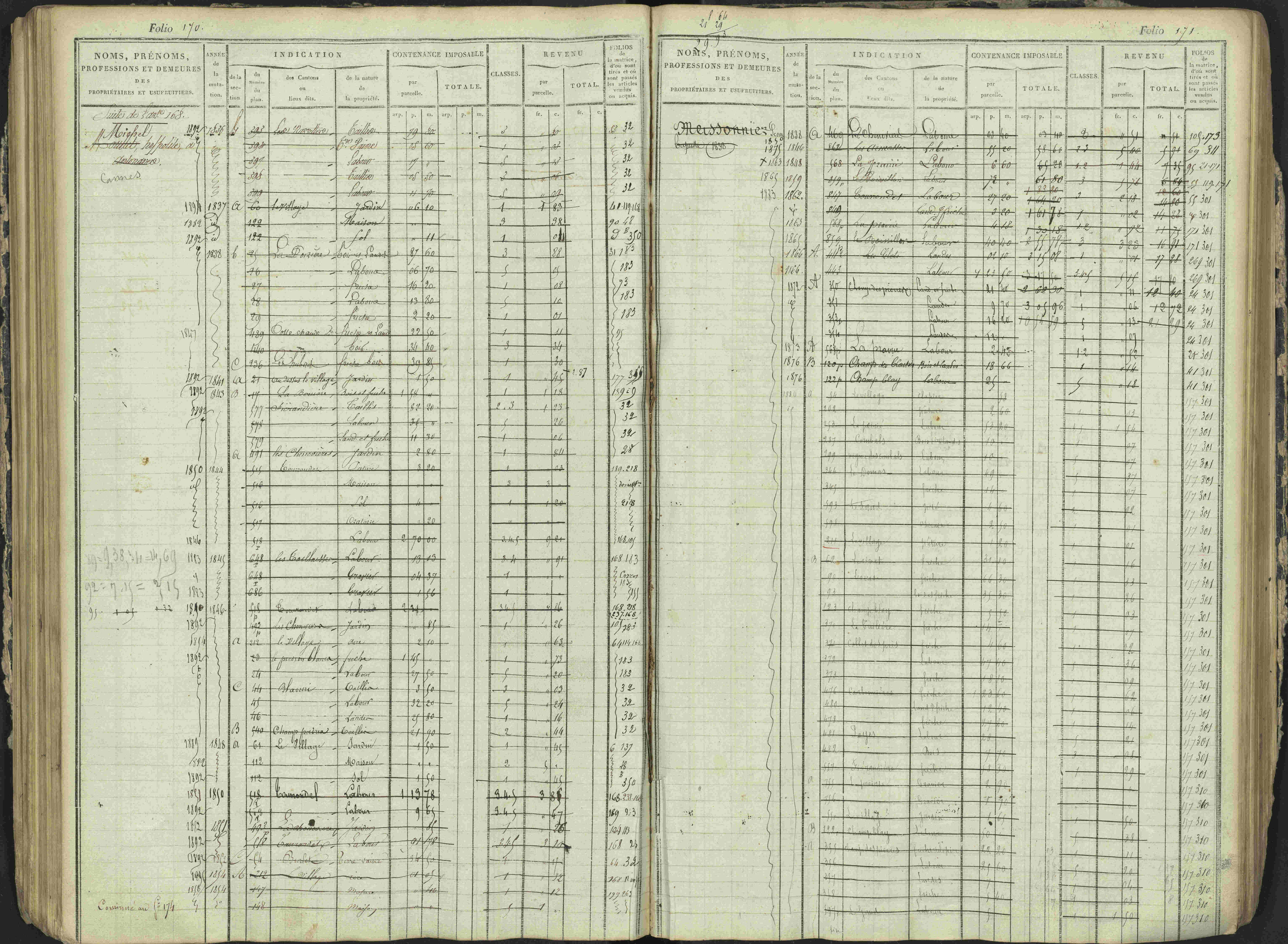 Antonaves - 3 P 137/1 - 3 P 137/1 - Matrice des propriétés foncières.