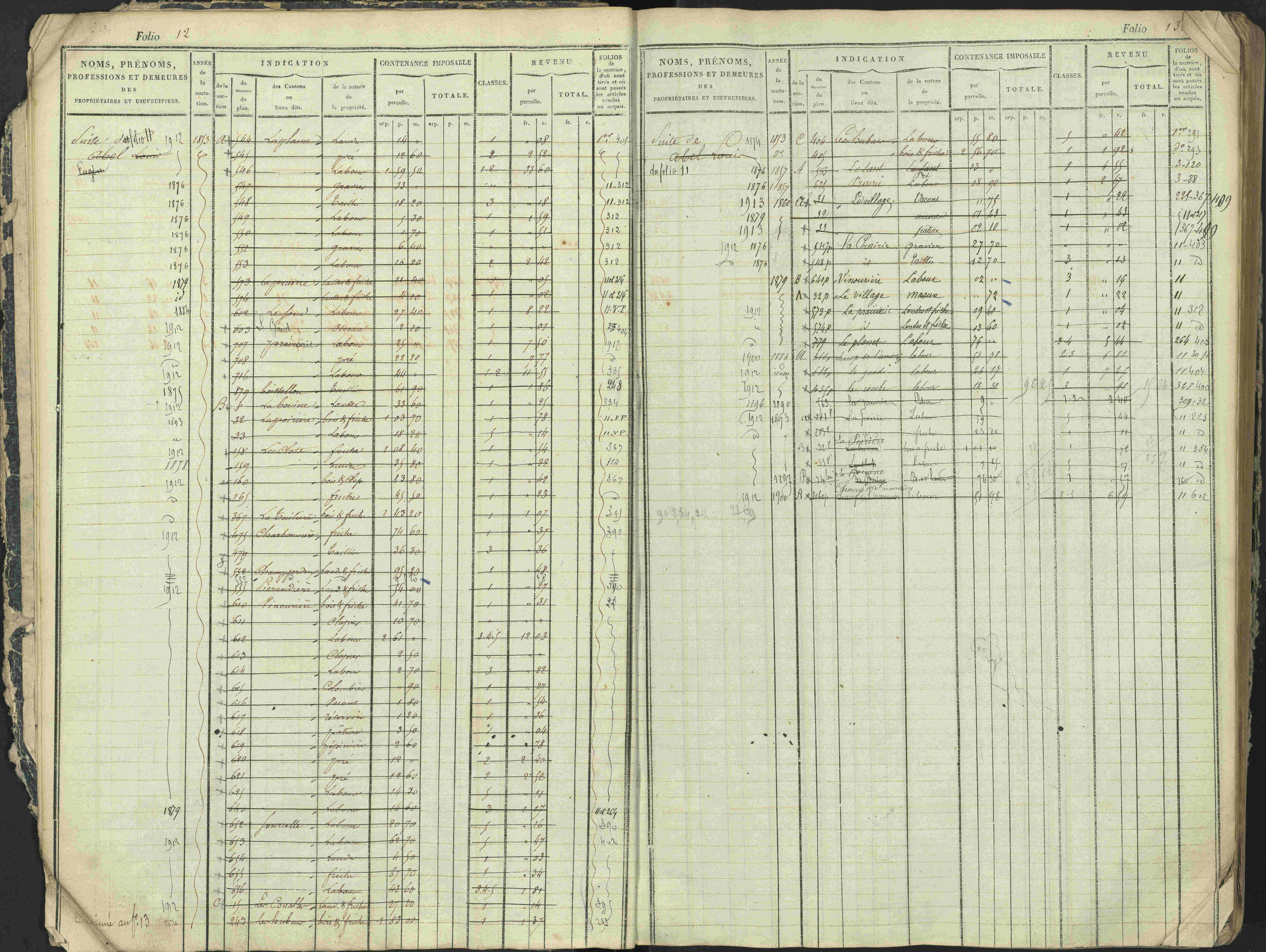Antonaves - 3 P 137/1 - 3 P 137/1 - Matrice des propriétés foncières.