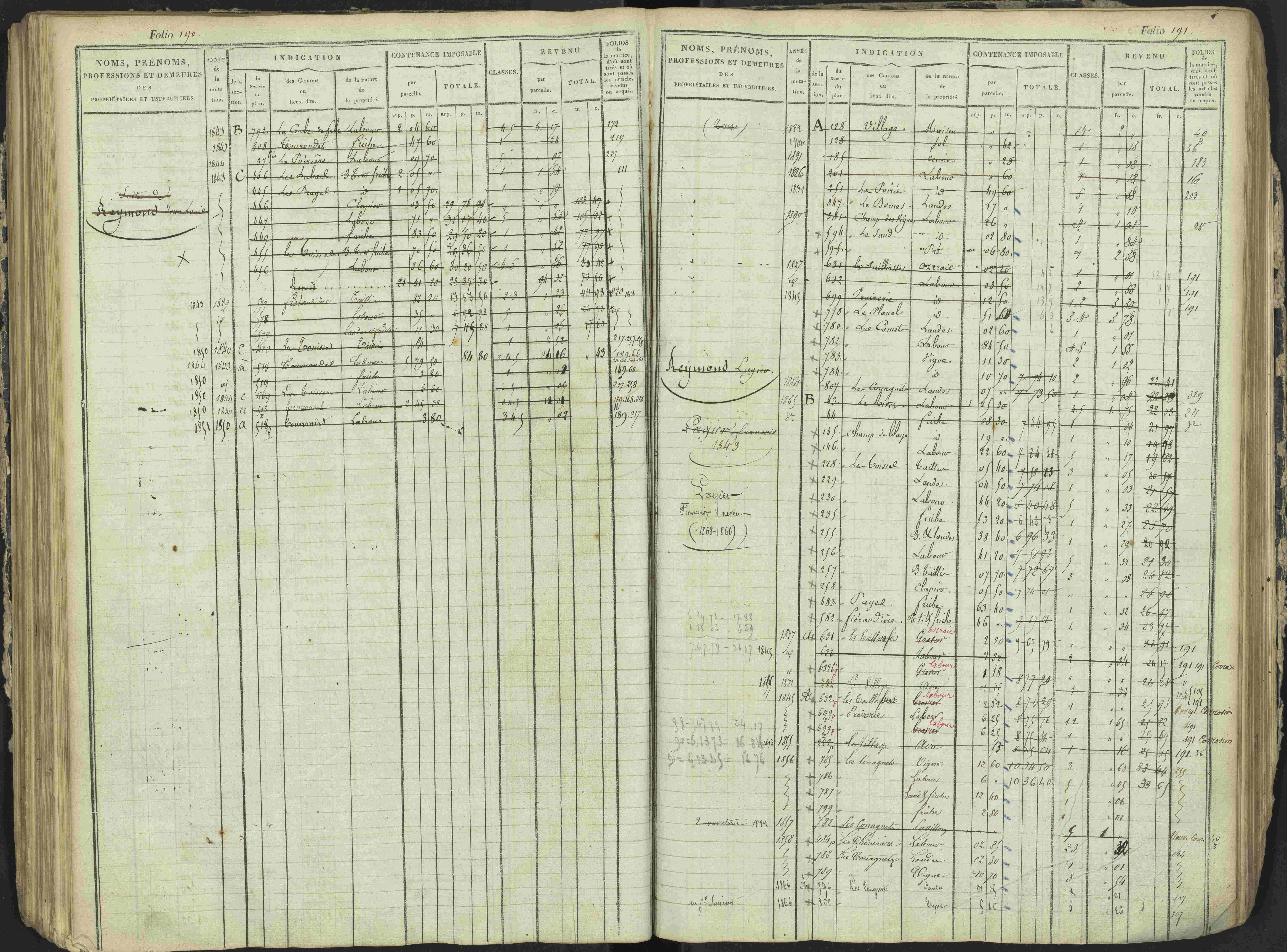 Antonaves - 3 P 137/1 - 3 P 137/1 - Matrice des propriétés foncières.