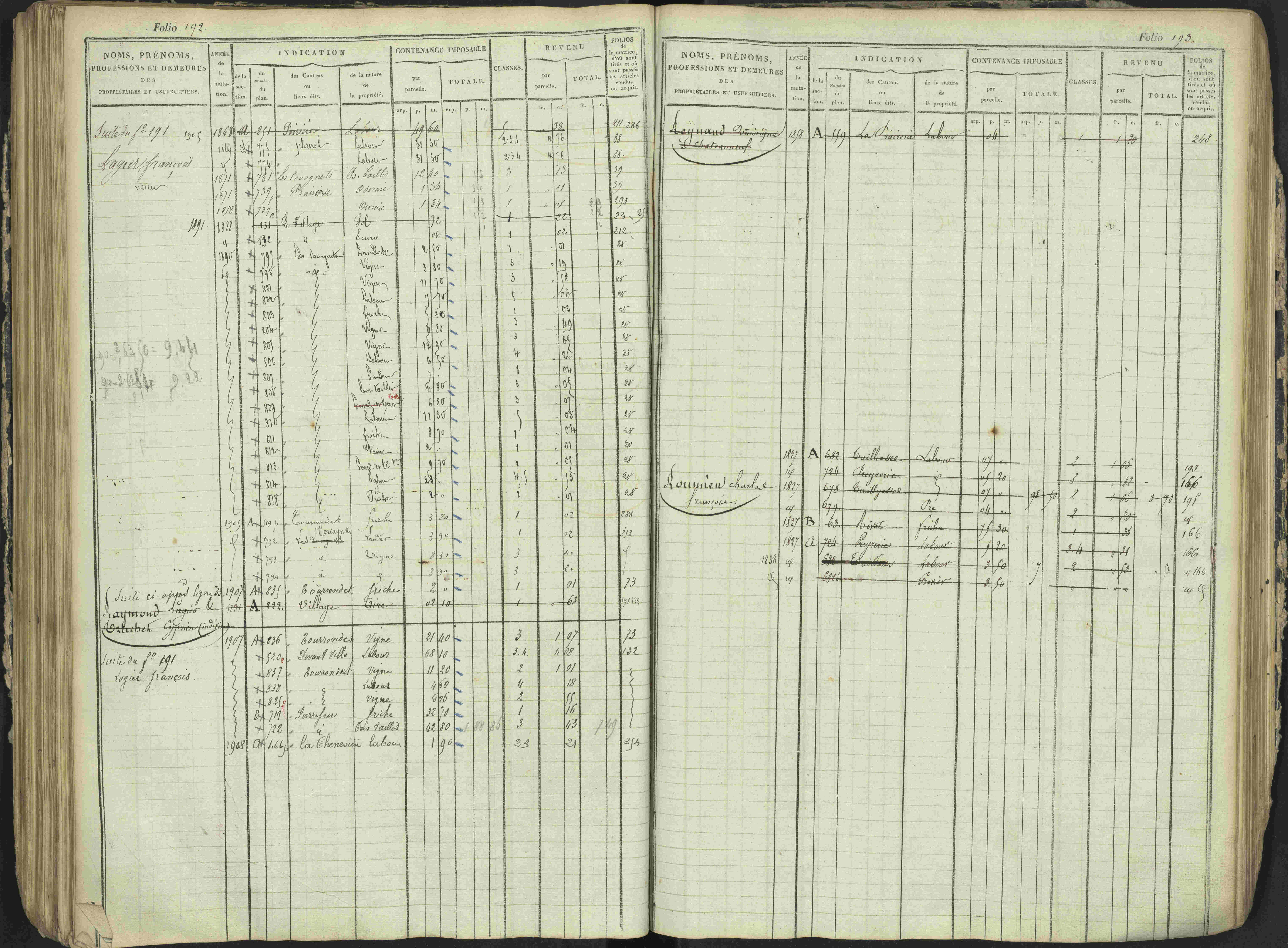 Antonaves - 3 P 137/1 - 3 P 137/1 - Matrice des propriétés foncières.