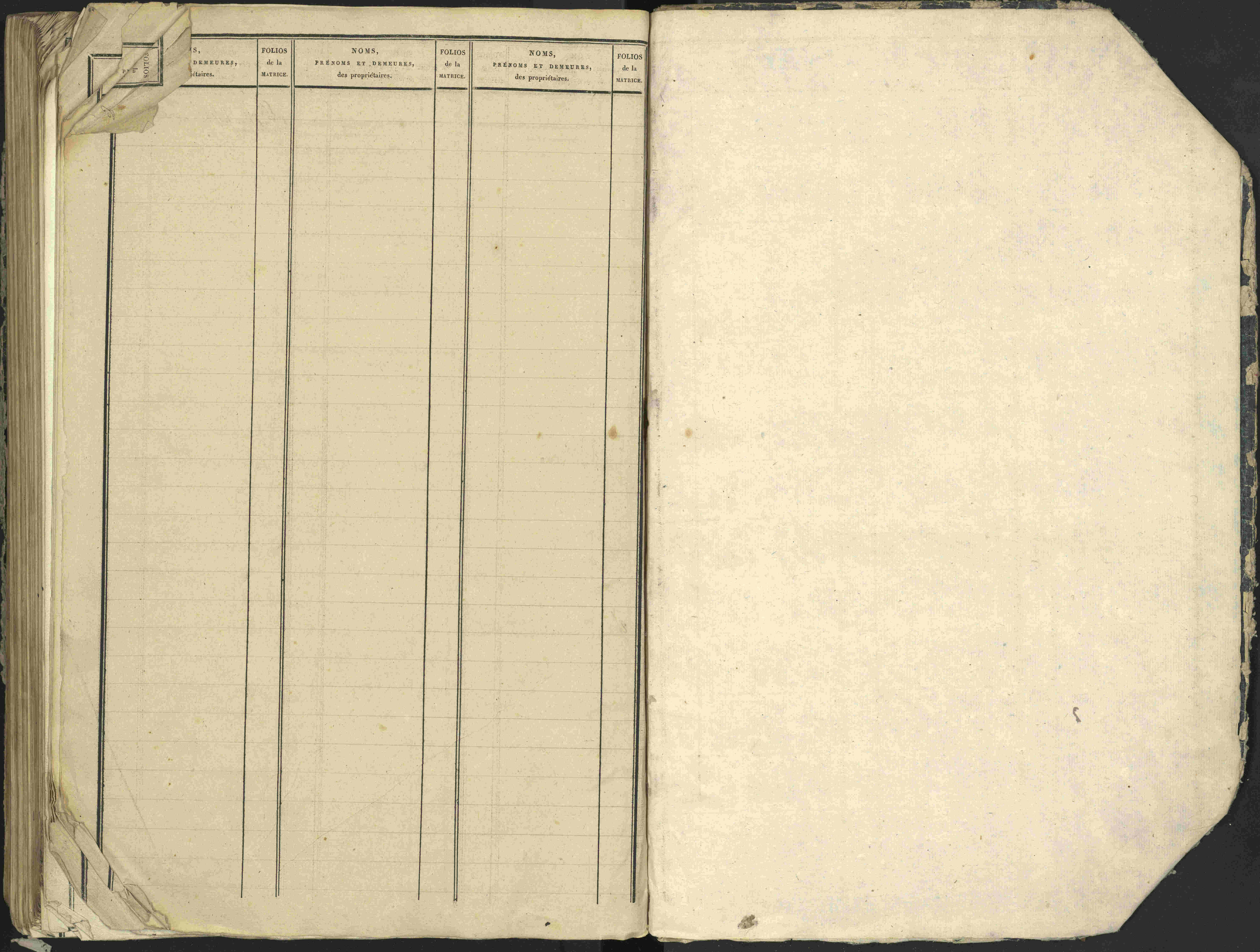 Antonaves - 3 P 137/2 - 3 P 137/2 - Table alphabétique des propriétaires.