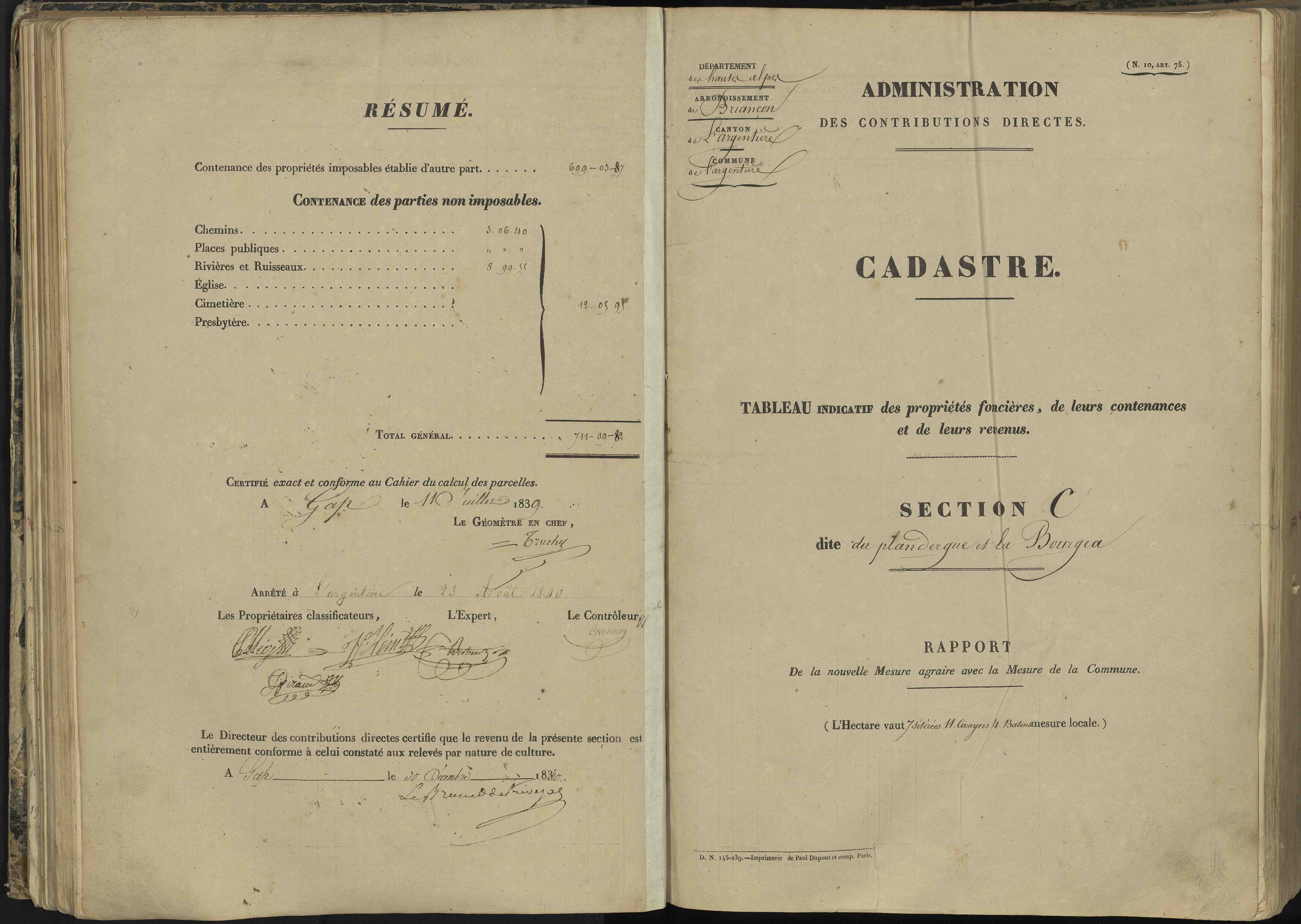 L'Argentière-la-Bessée - 3 P 143/2 - 3 P 143/2 - Section B 