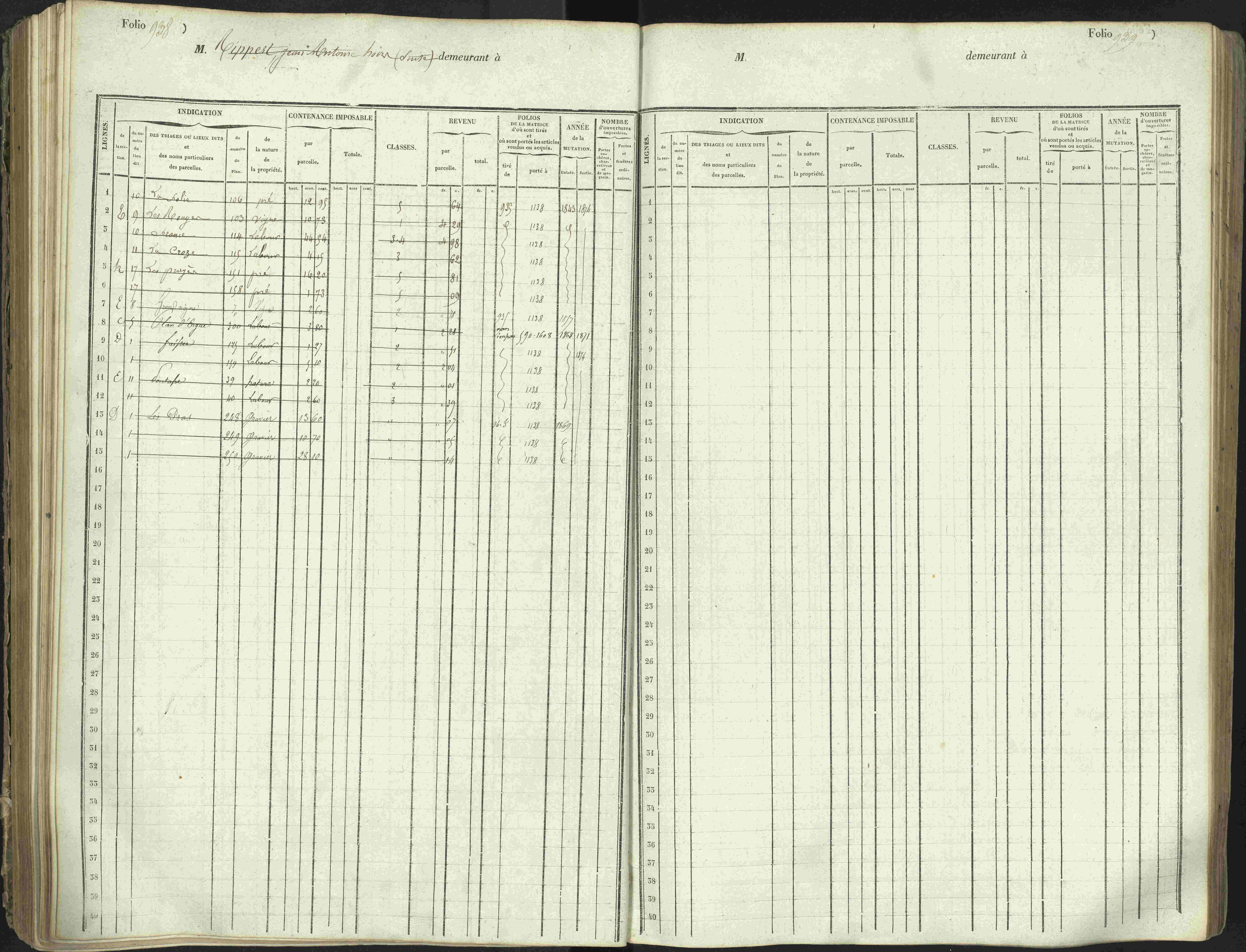 L'Argentière-la-Bessée - 3 P 146/1 - 3 P 146/1 - Matrice, folios 701-1420. 