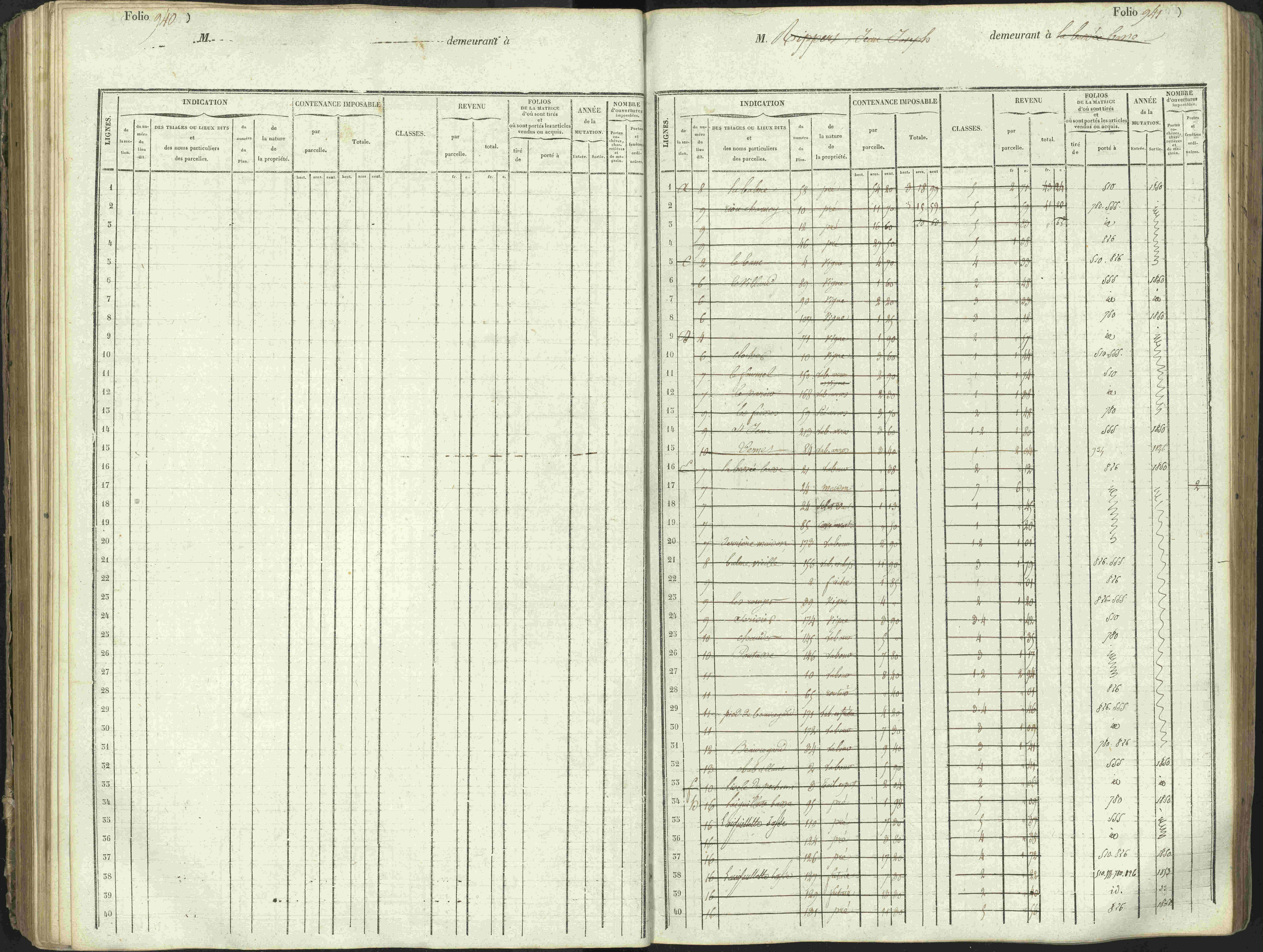 L'Argentière-la-Bessée - 3 P 146/1 - 3 P 146/1 - Matrice, folios 701-1420. 