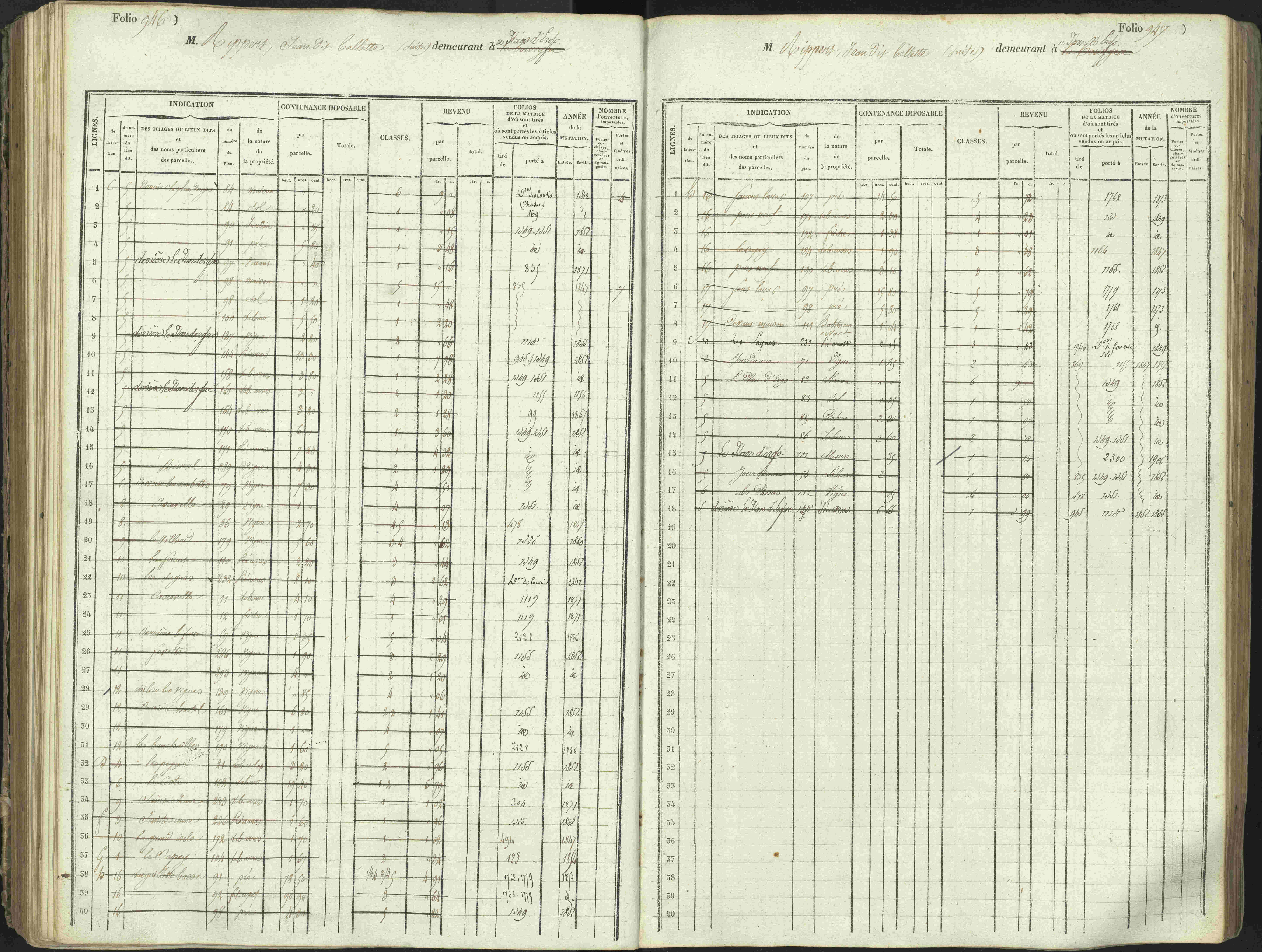 L'Argentière-la-Bessée - 3 P 146/1 - 3 P 146/1 - Matrice, folios 701-1420. 