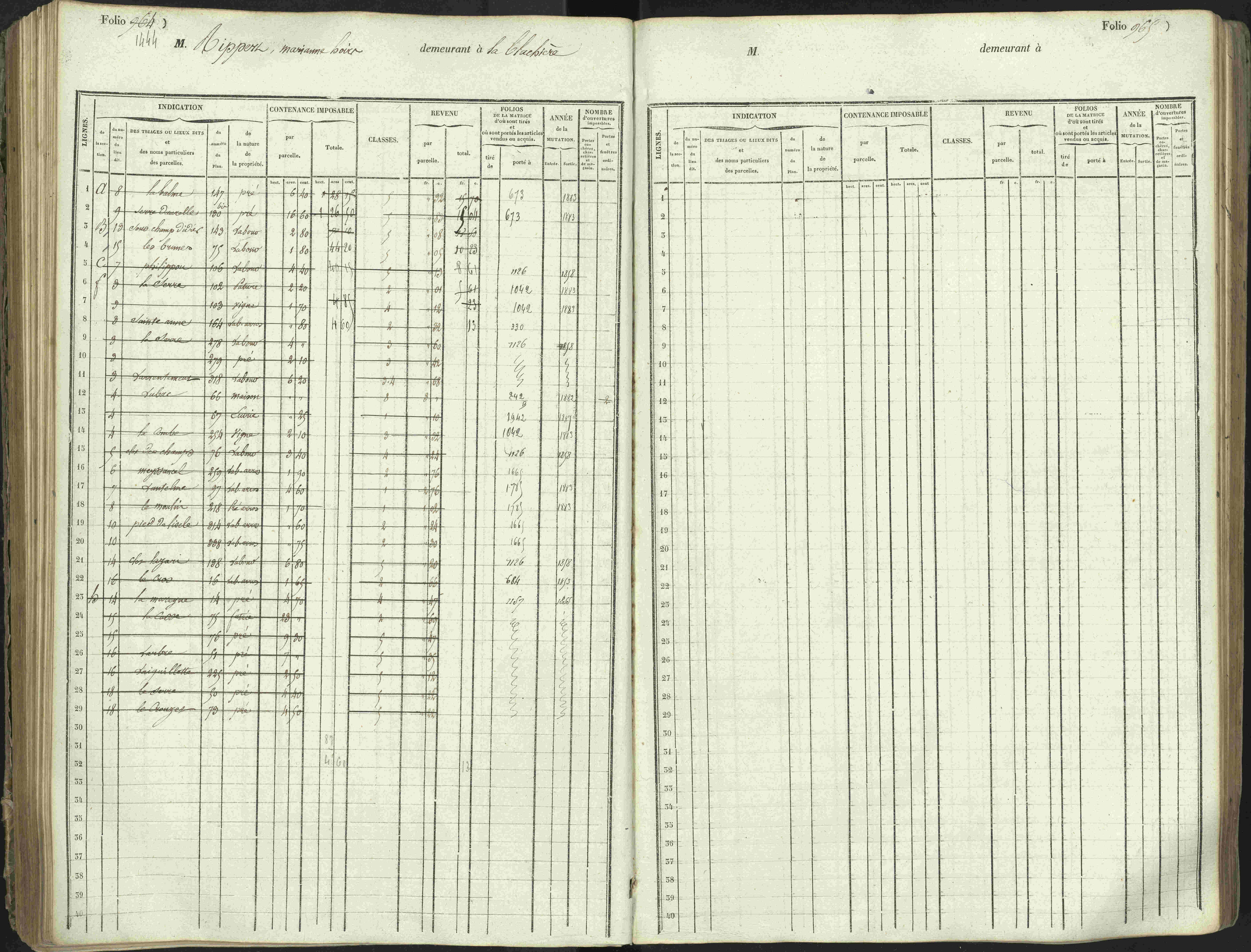 L'Argentière-la-Bessée - 3 P 146/1 - 3 P 146/1 - Matrice, folios 701-1420. 